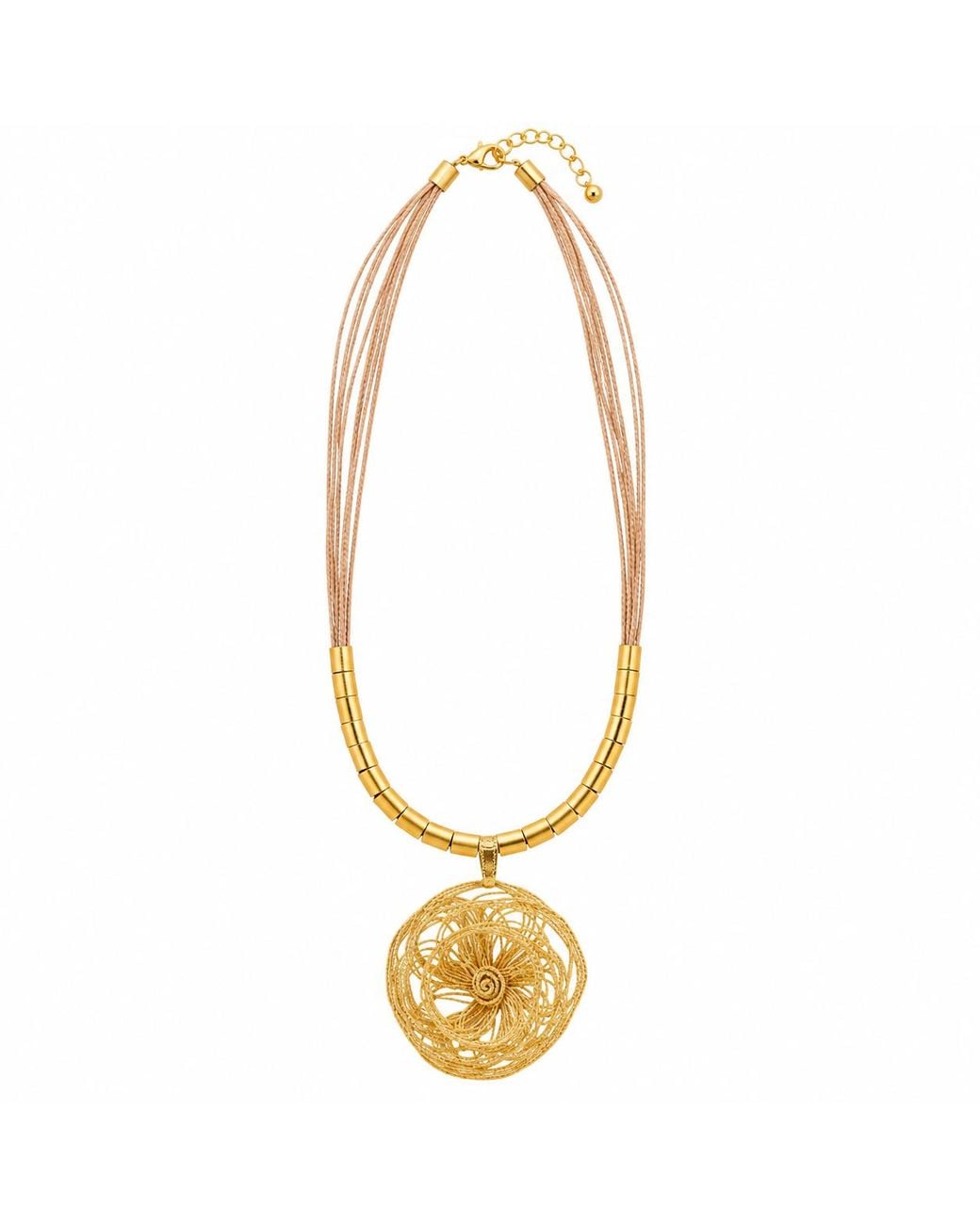 NART Metallic The Rose Buriti Necklace