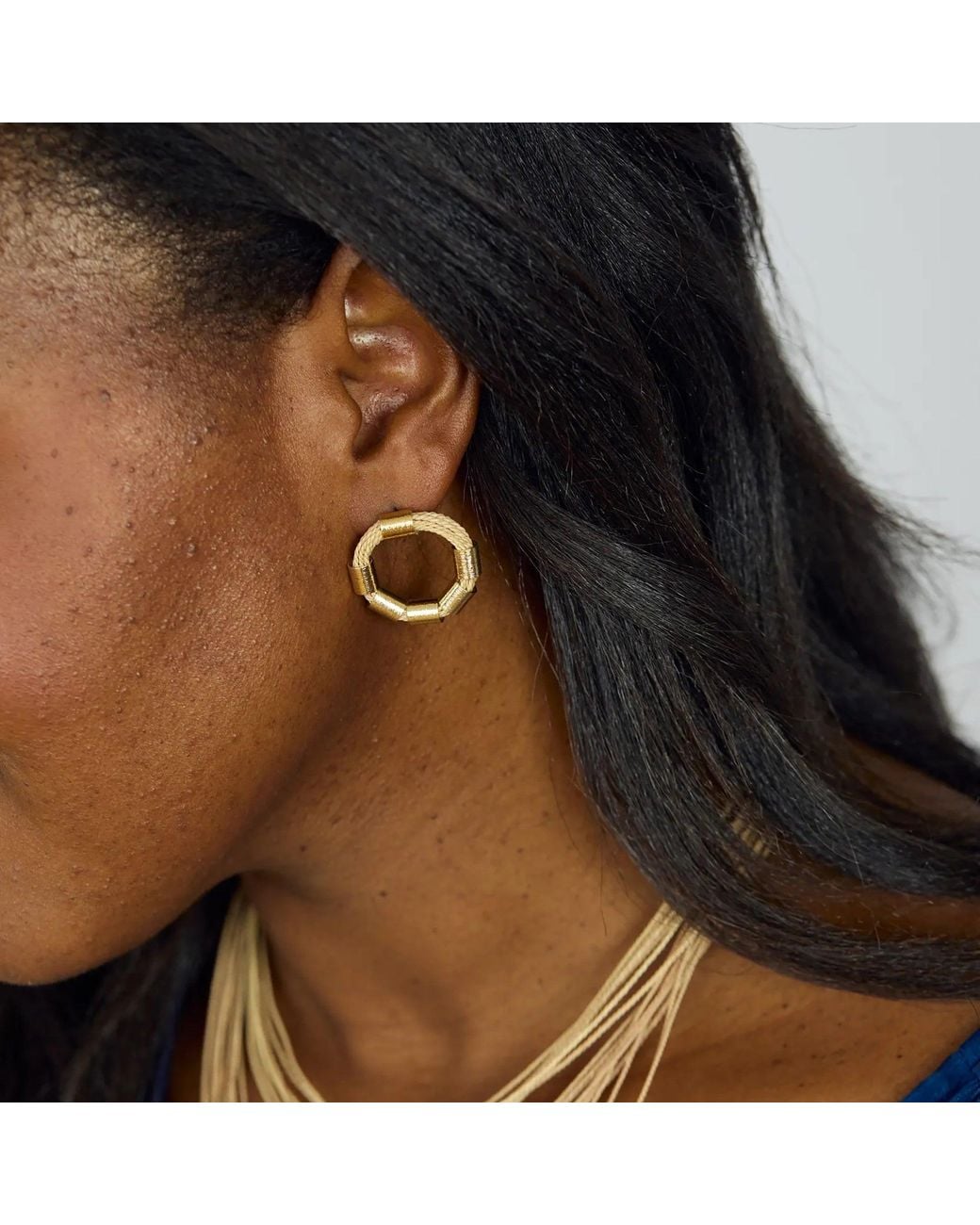 NART Metallic The Rings Buriti Earrings