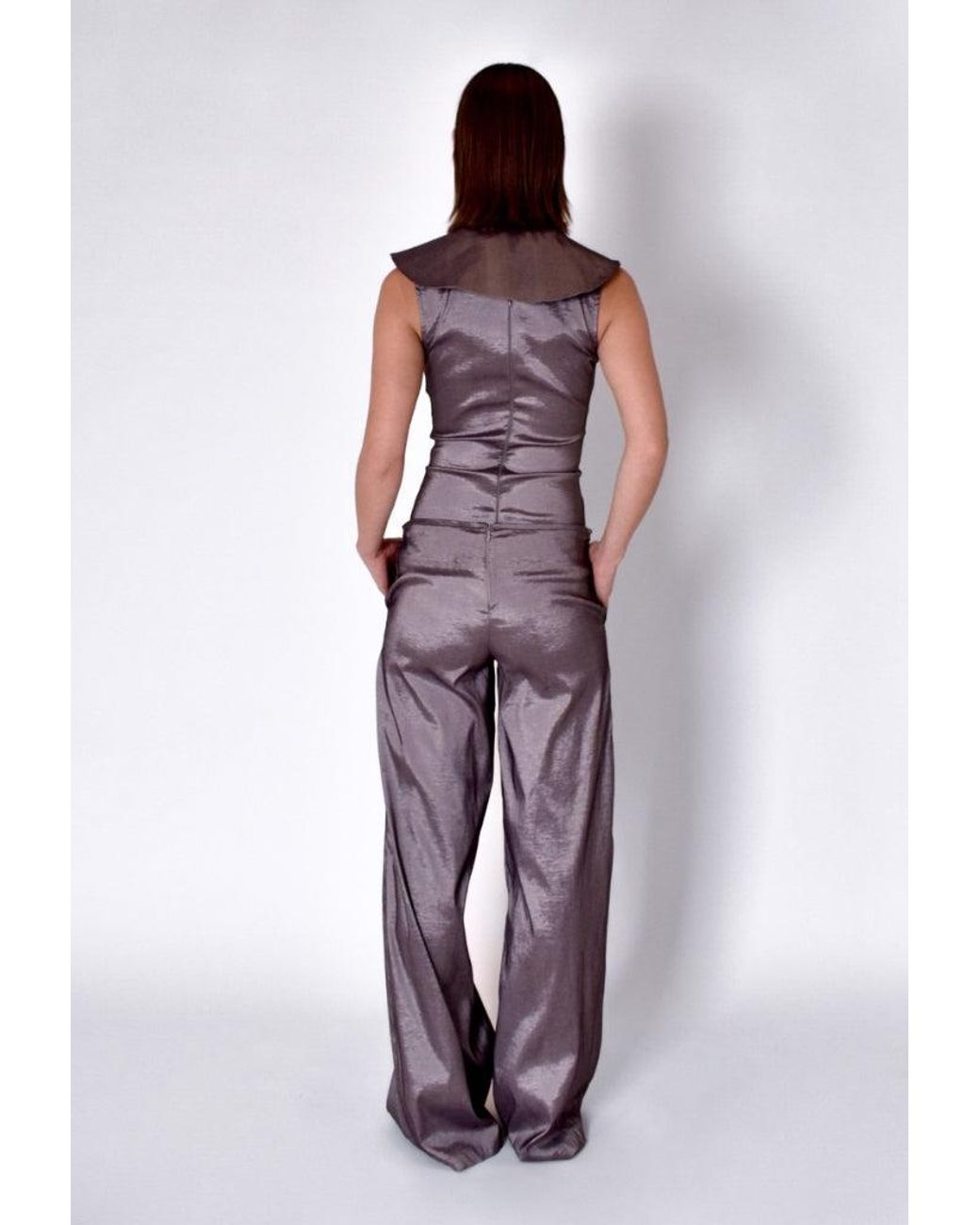 TANIA ORELLANA Purple Basalto Trousers