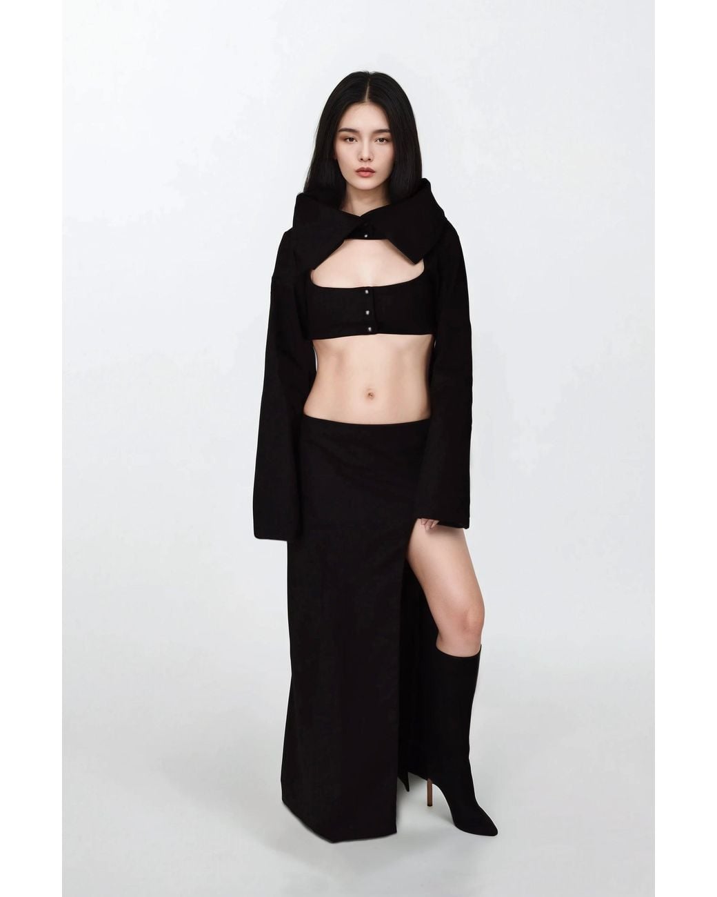 TANIA ORELLANA Black Eter Coat