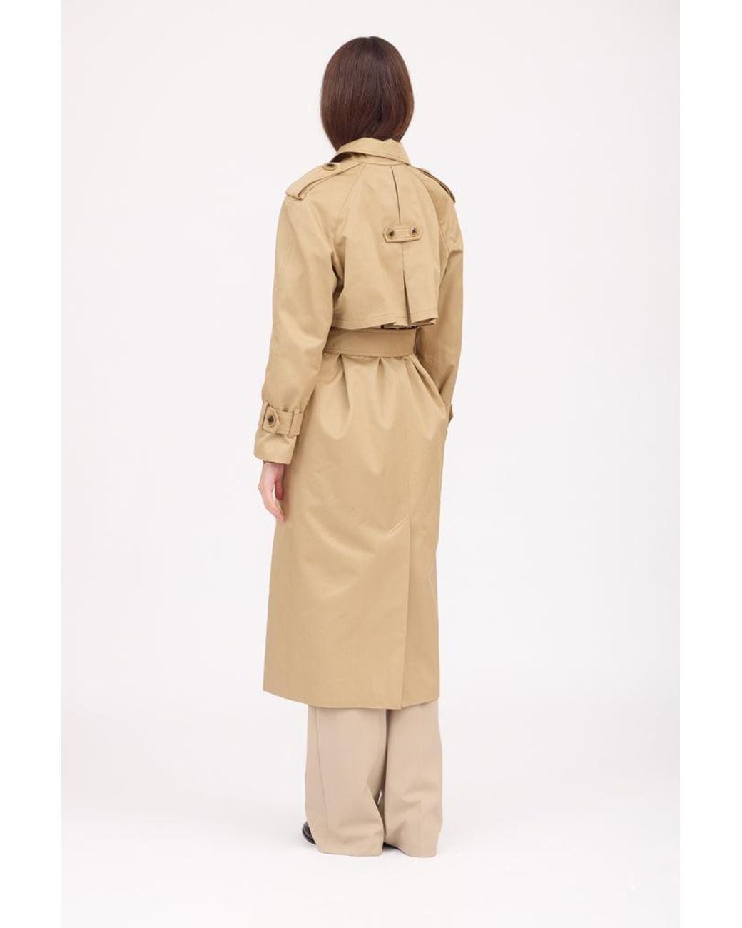 SOTROPA Natural Camel Trench Coat