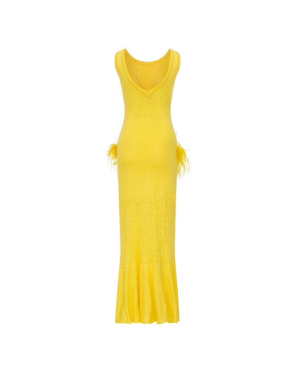 Andreeva Yellow Lemon Knit Dress