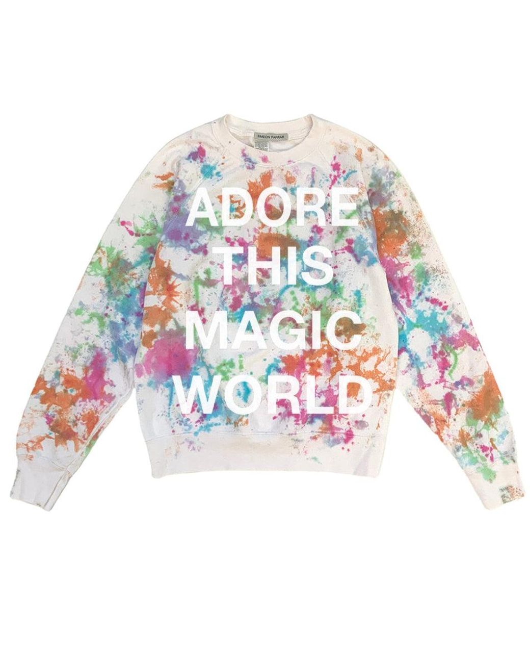 Simeon Farrar White Tie Dye Sweatshirt