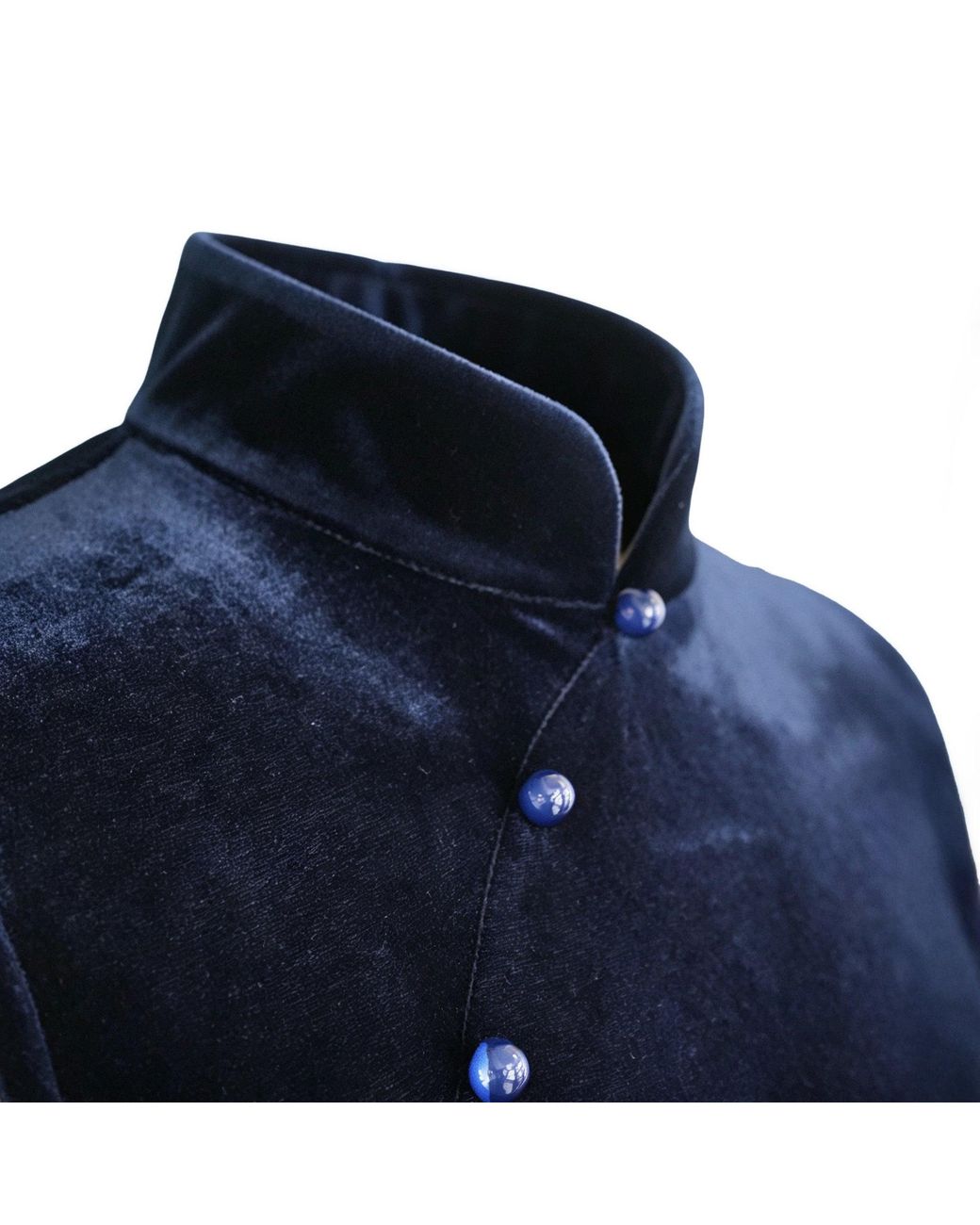 QIPOLOGY Blue Velvet Qipao