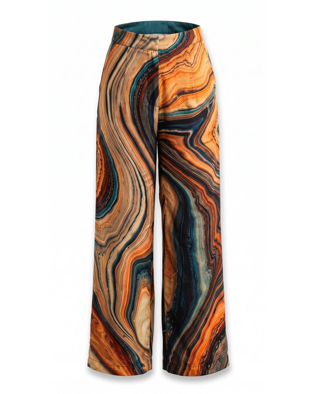 IEVA Orange Fluid Trousers