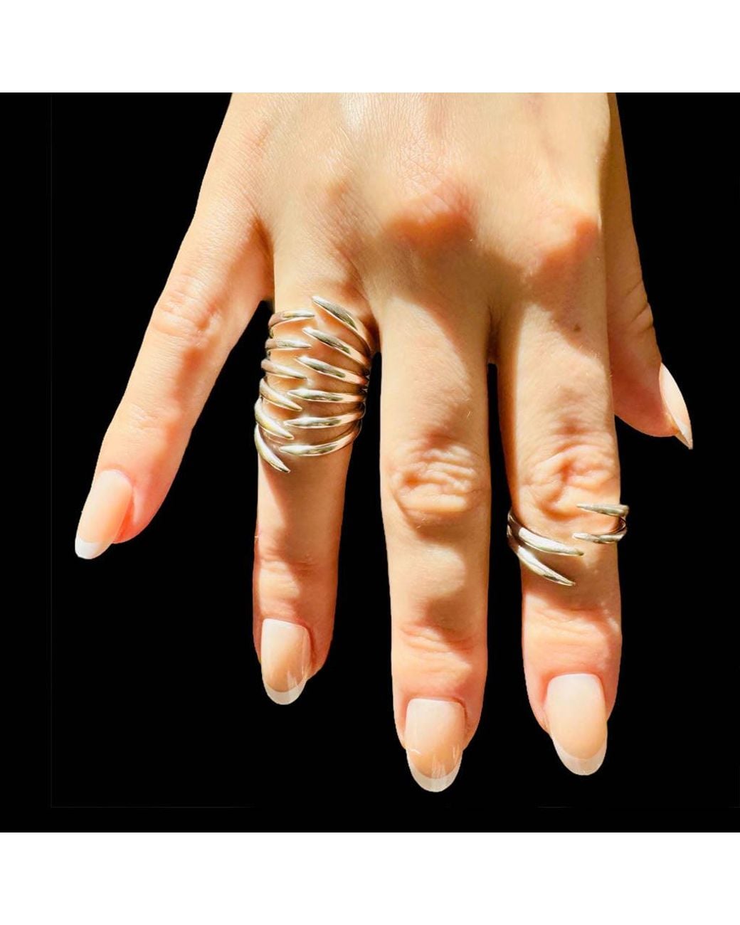 Aki Roc Jewelry Metallic The Hug Statement Ring