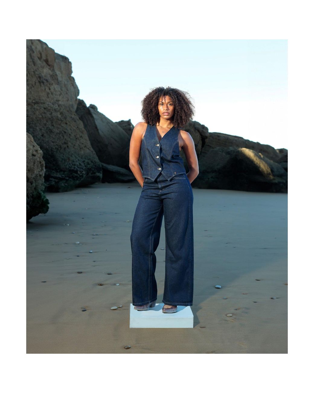 SOEUR & FRÈRES Blue Le Gilet