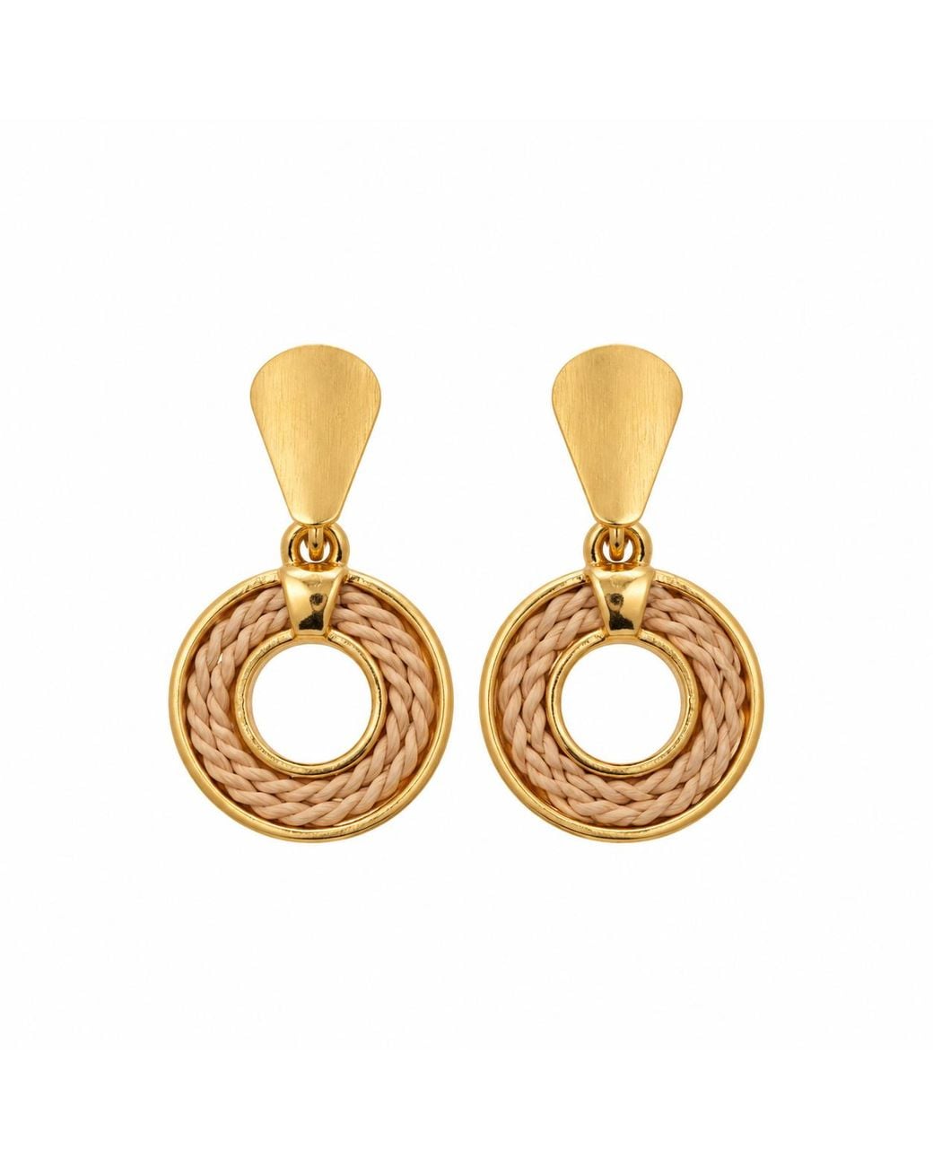 NART Metallic The Single Round Buriti Earrings