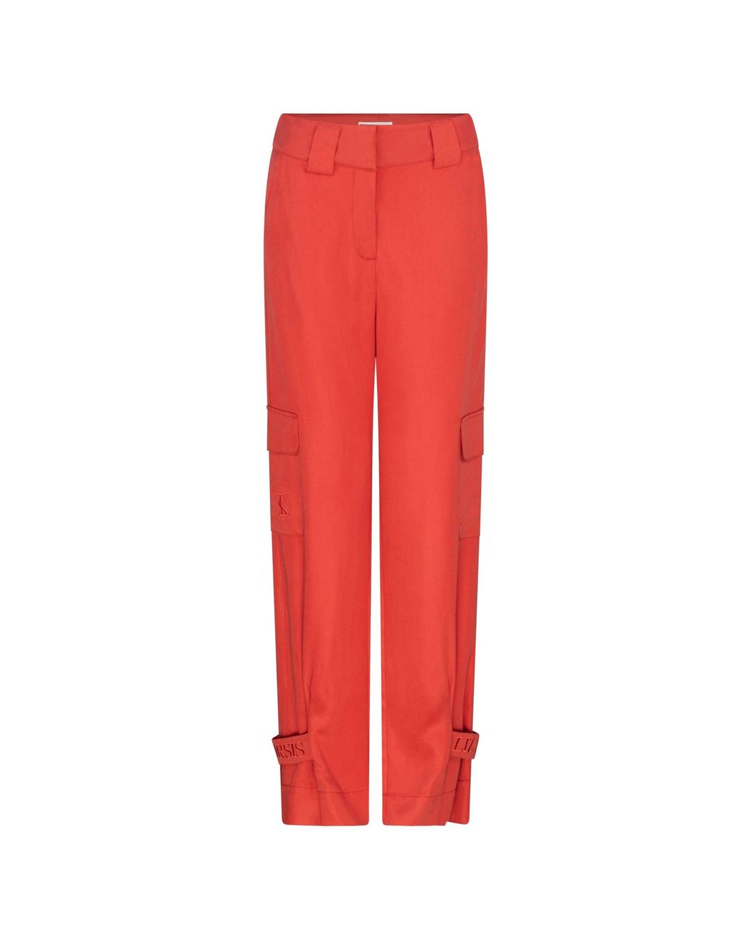 LIZ SKORSIS Red Rena Cargo Pants