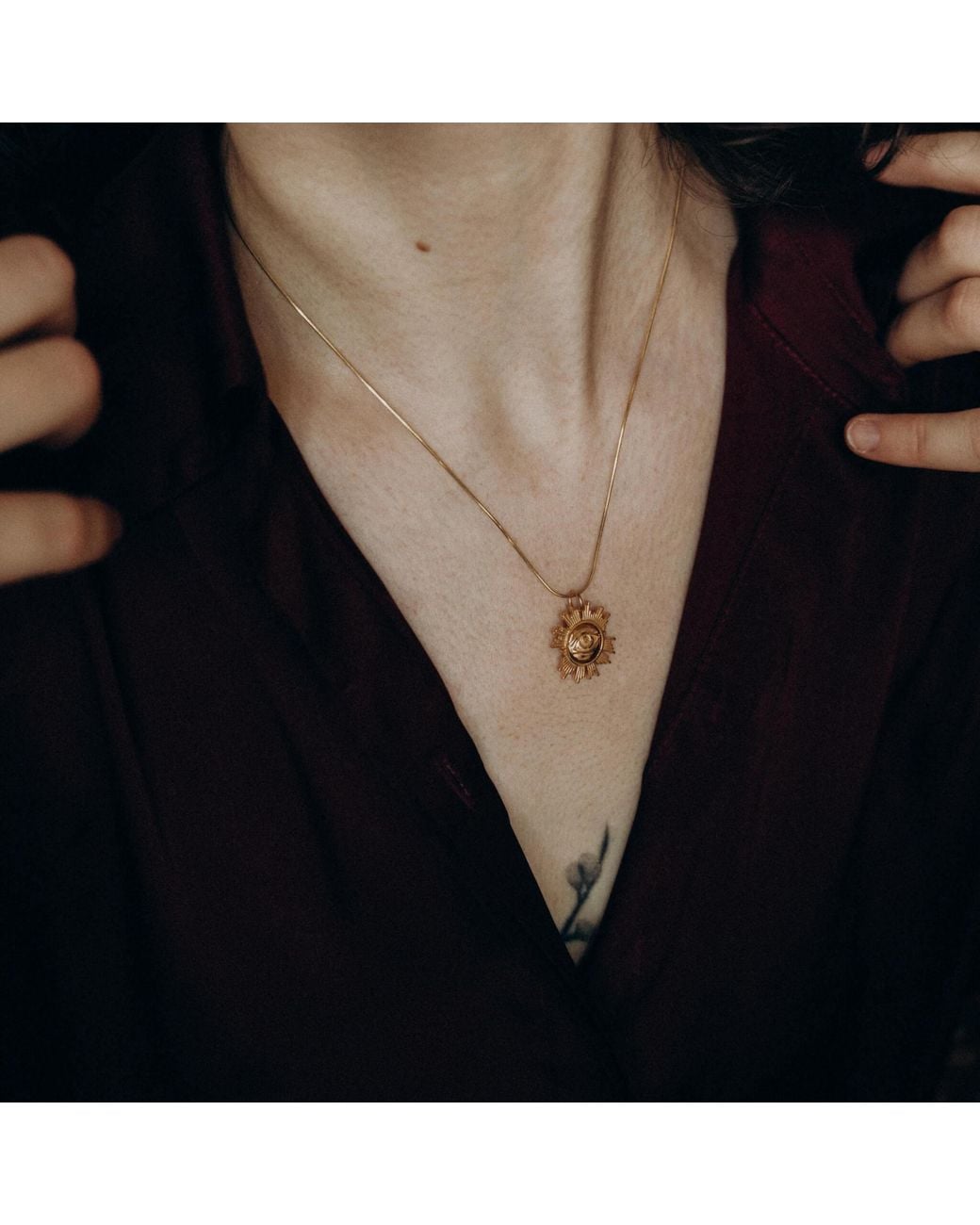 ELANIC GALLERY Metallic Eye Flip Pendant