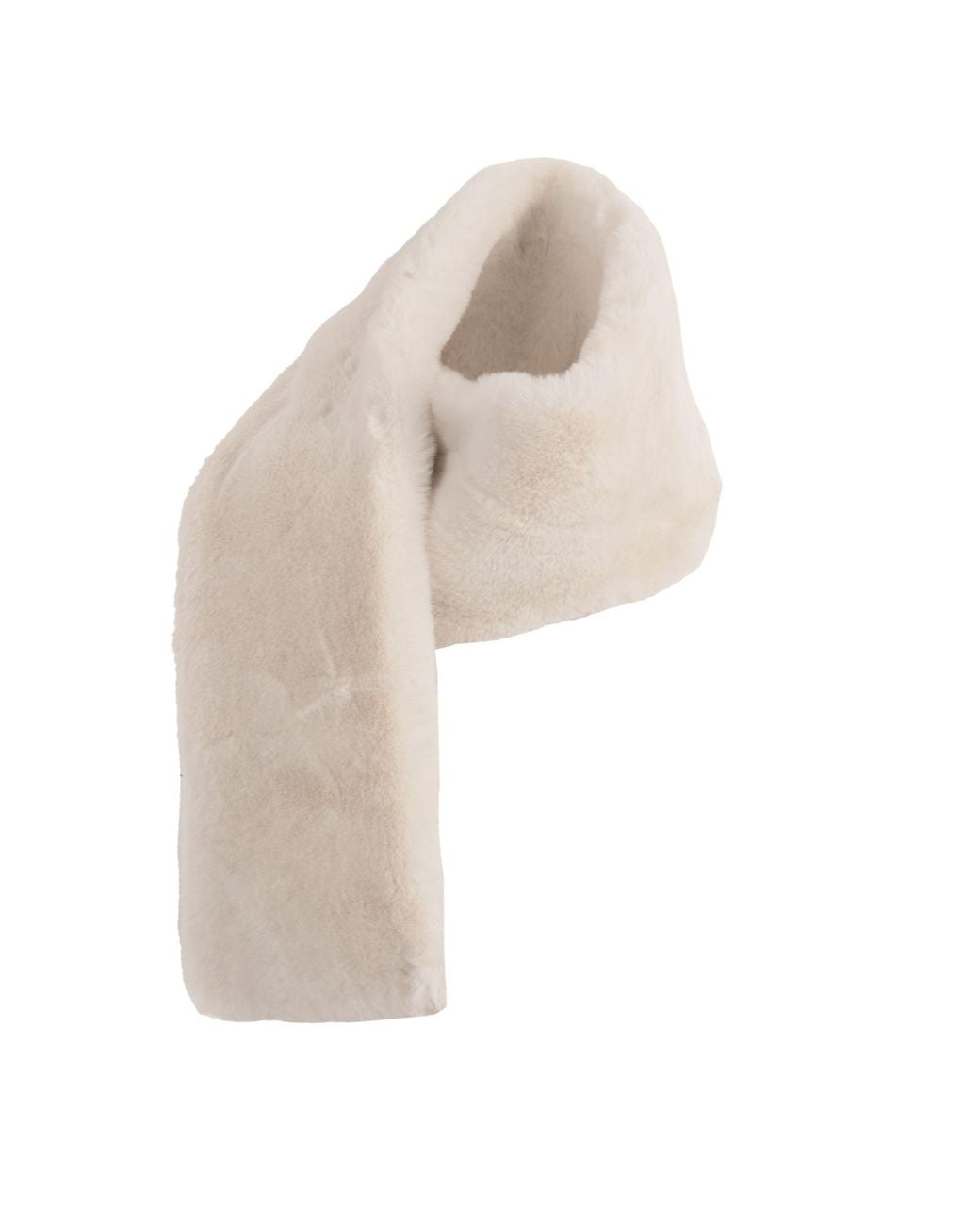 KRIS MARAN Natural Fur Maxi Coat With Shawl Collar