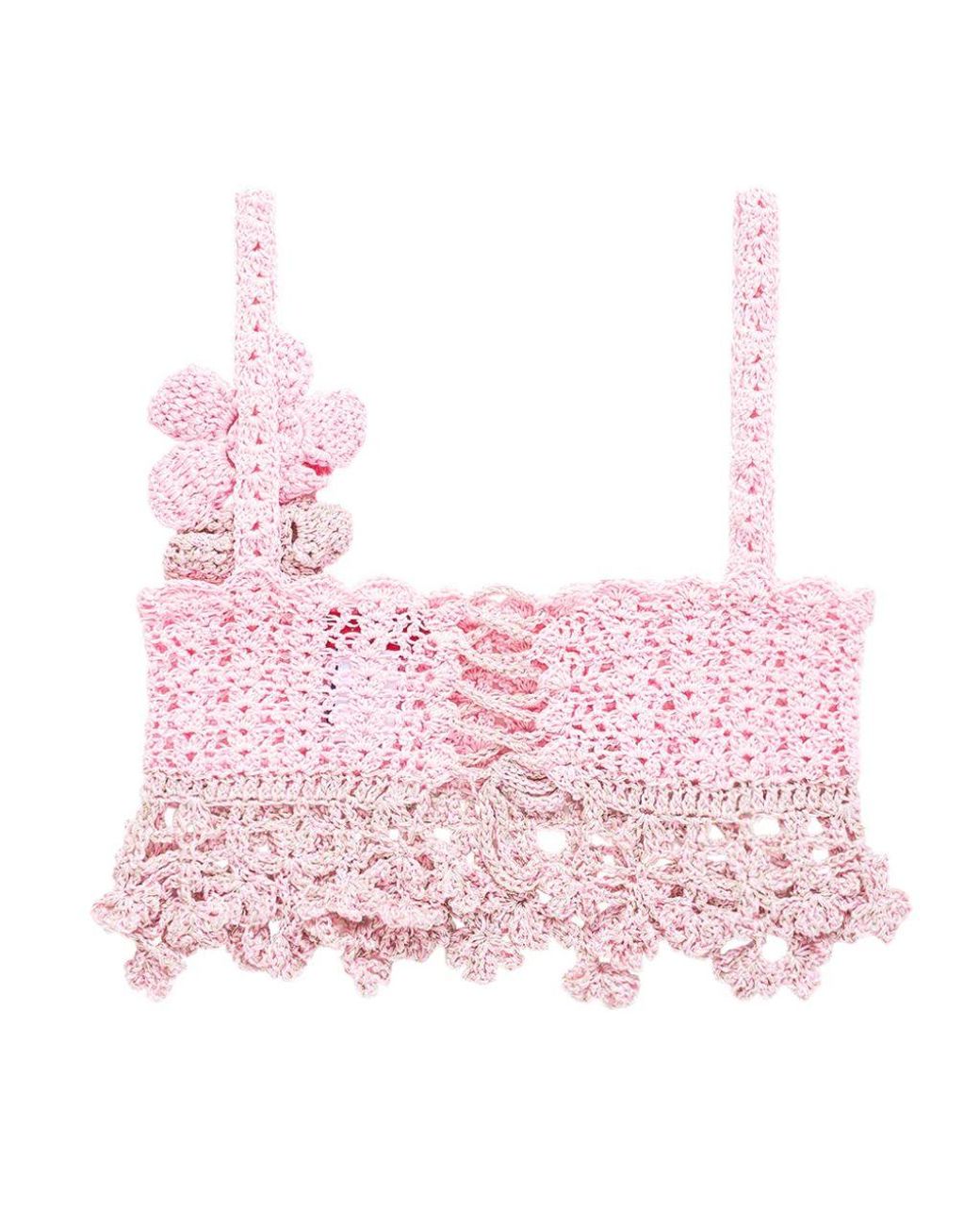 Andreeva Pink Vanilla Handmade Crochet Top
