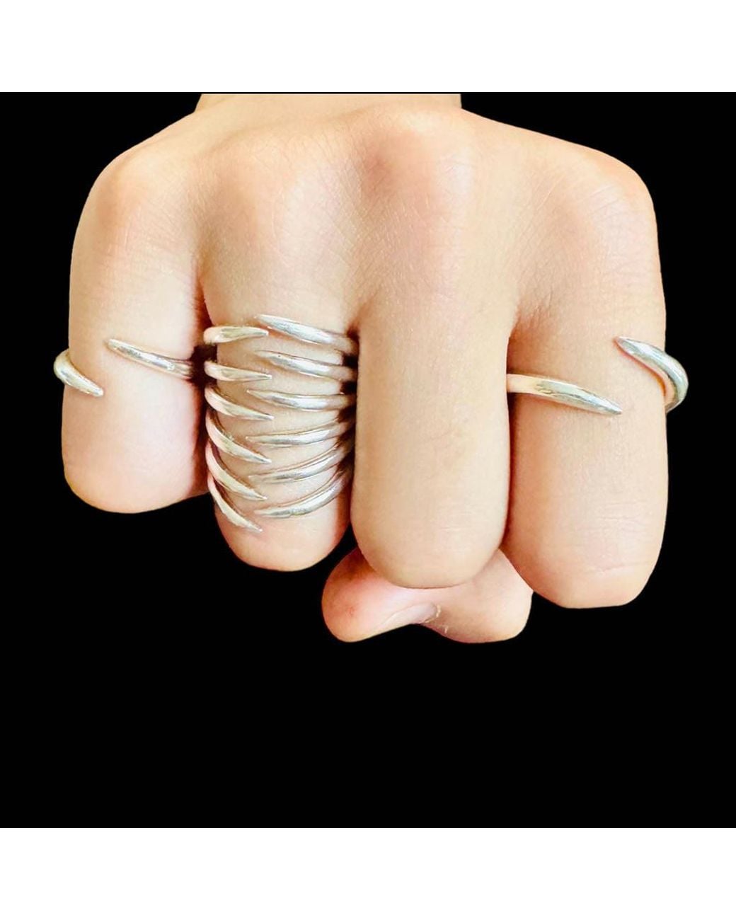 Aki Roc Jewelry Metallic The Hug Statement Ring