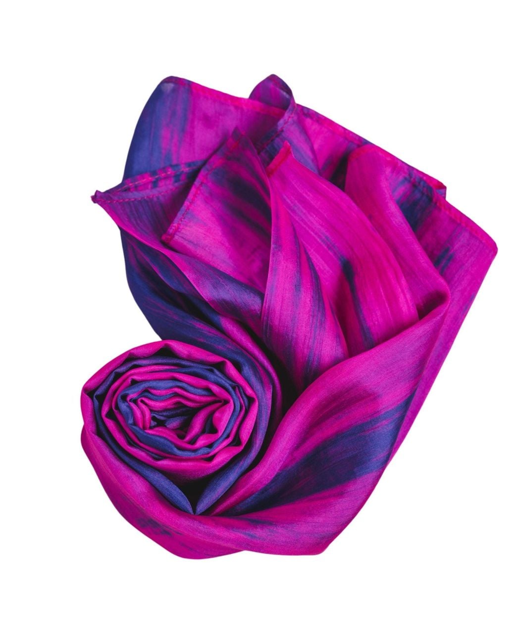 SILK & BEARS Purple Fuchsia Brushstroke Scarf