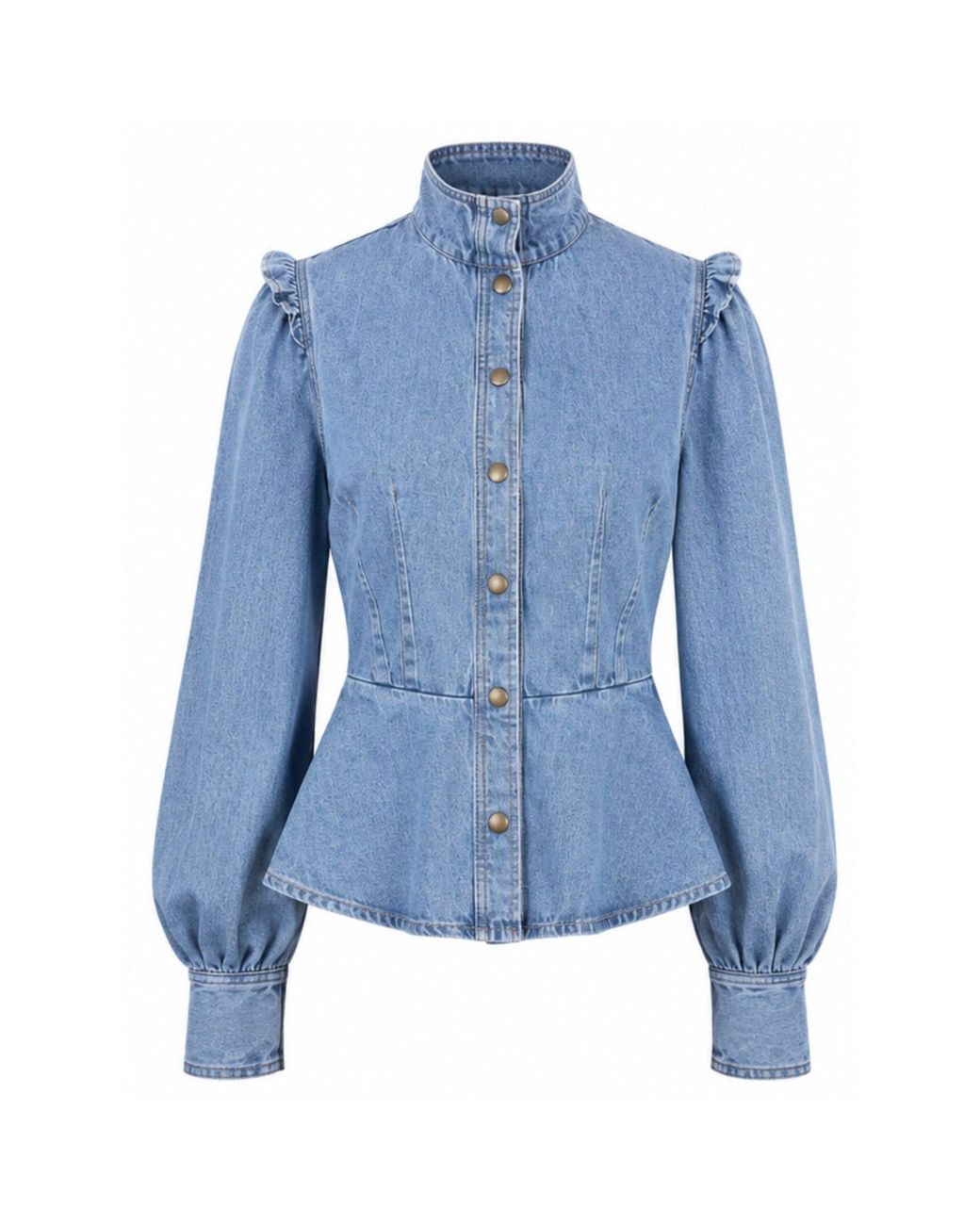 SOEUR & FRÈRES Blue The Pearl Top — Bleach