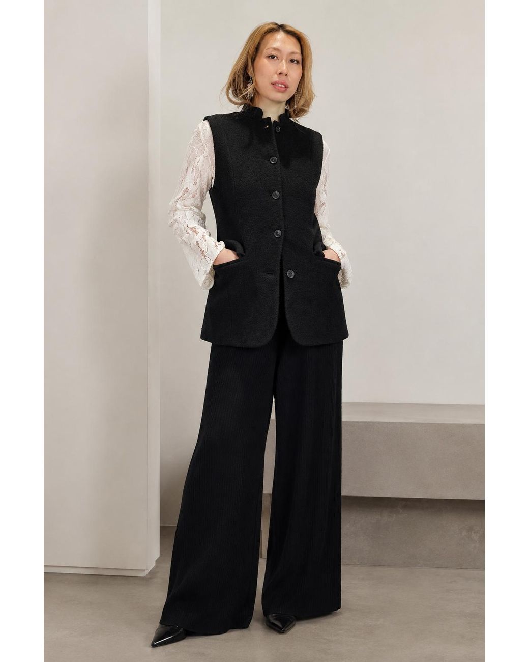 MNK Atelier Blue Bouclé Vest