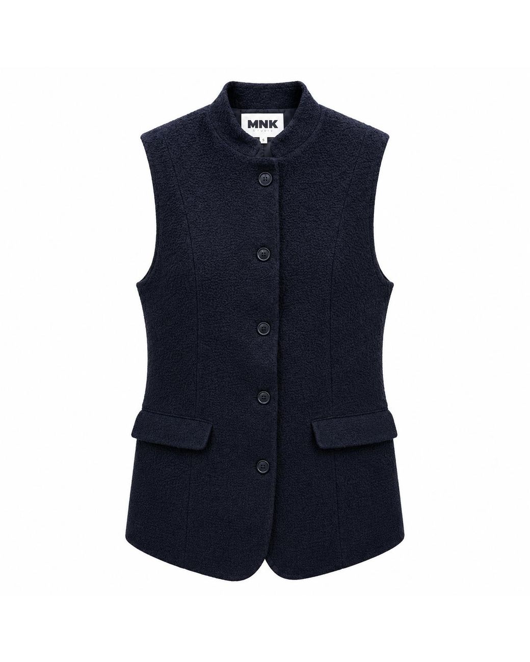 MNK Atelier Blue Bouclé Vest