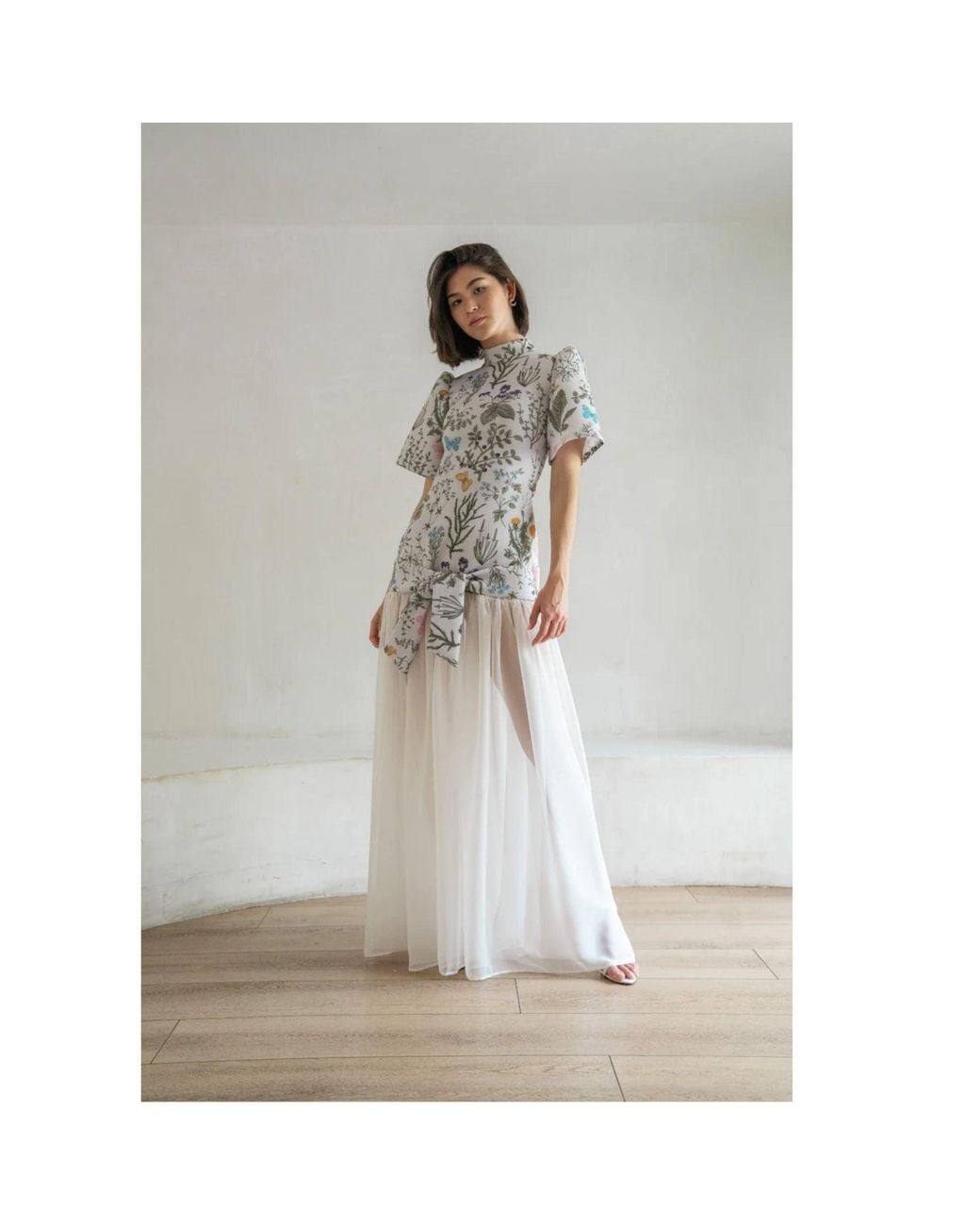 Ashley Stambouli Natural Blaze Dress
