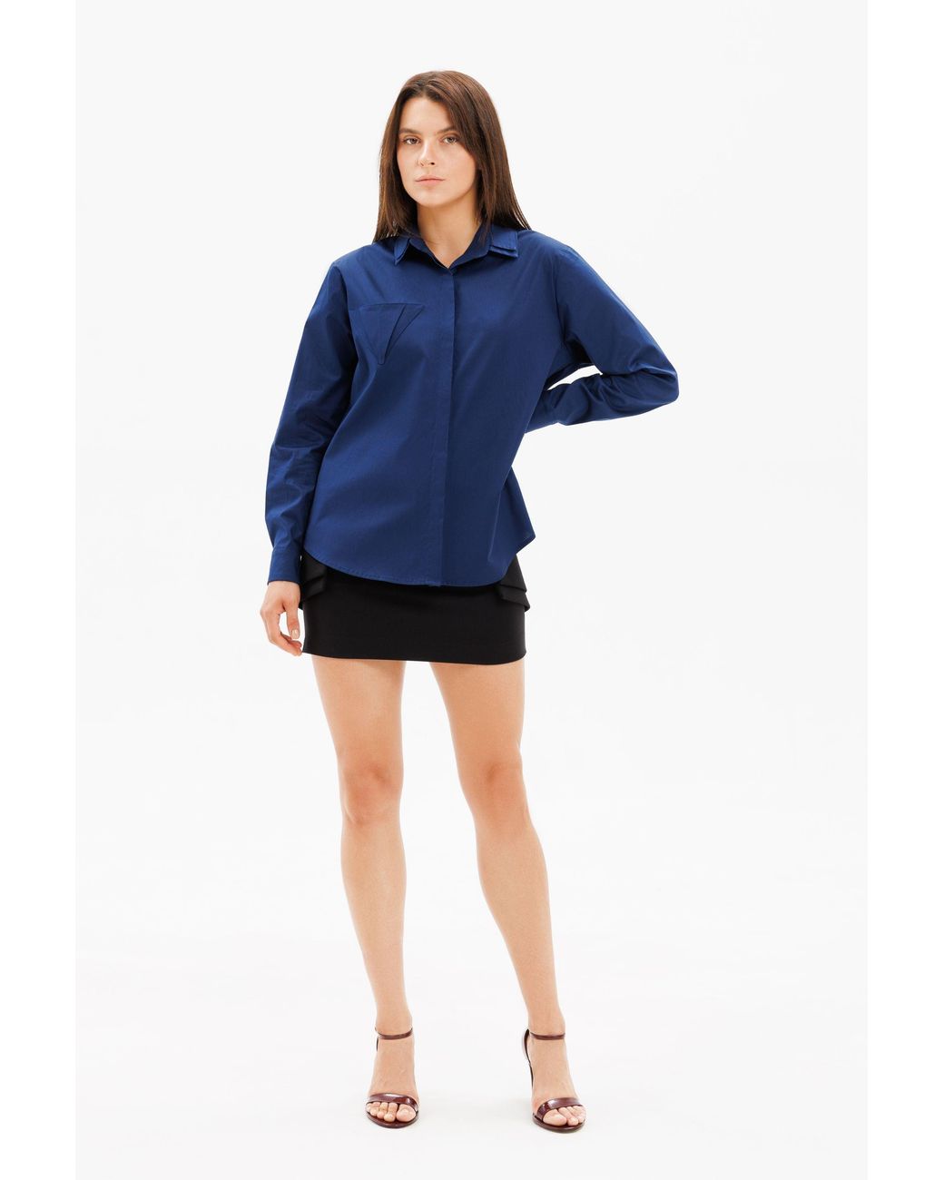 DAR ANN STUDIO Blue Dune Shirt