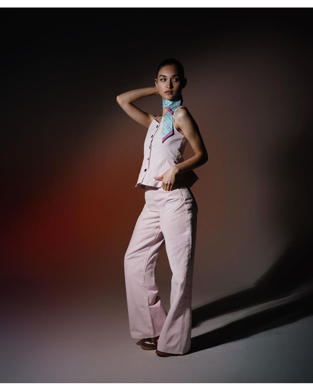 SOEUR & FRÈRES Pink Le Wide Leg — Blush