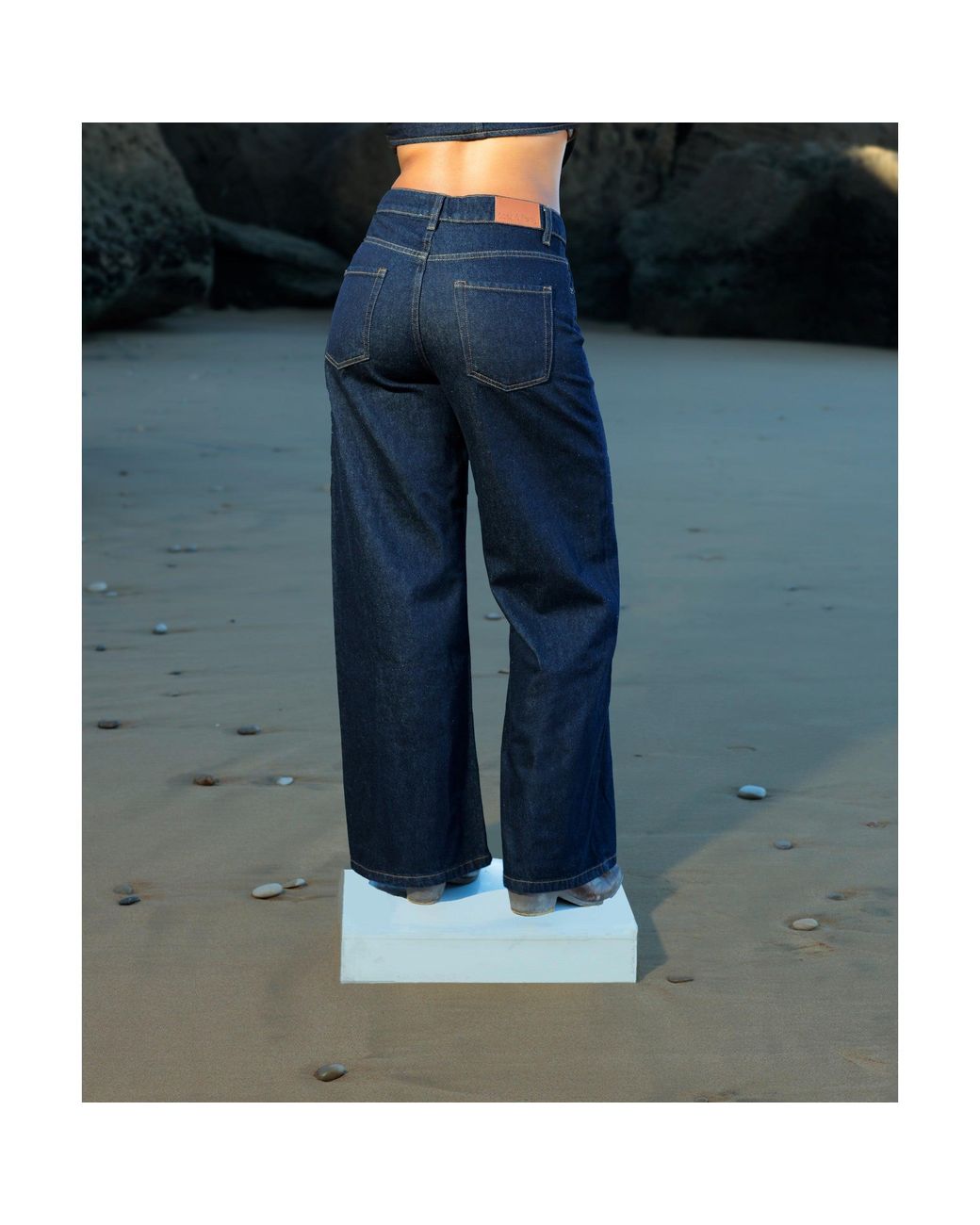 SOEUR & FRÈRES Blue Le Wide Leg — Raw