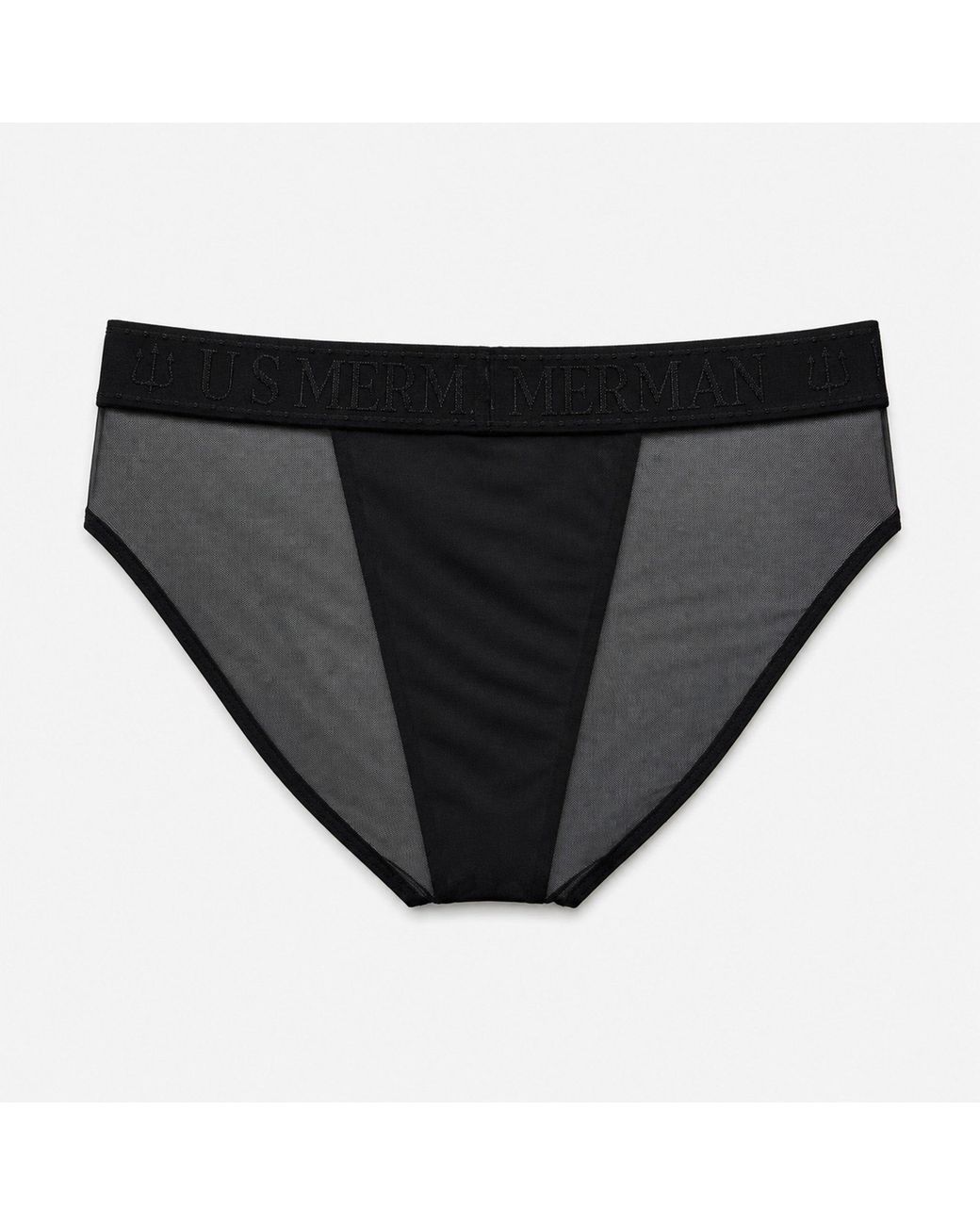 Us Merman Black Trident Underwear for men