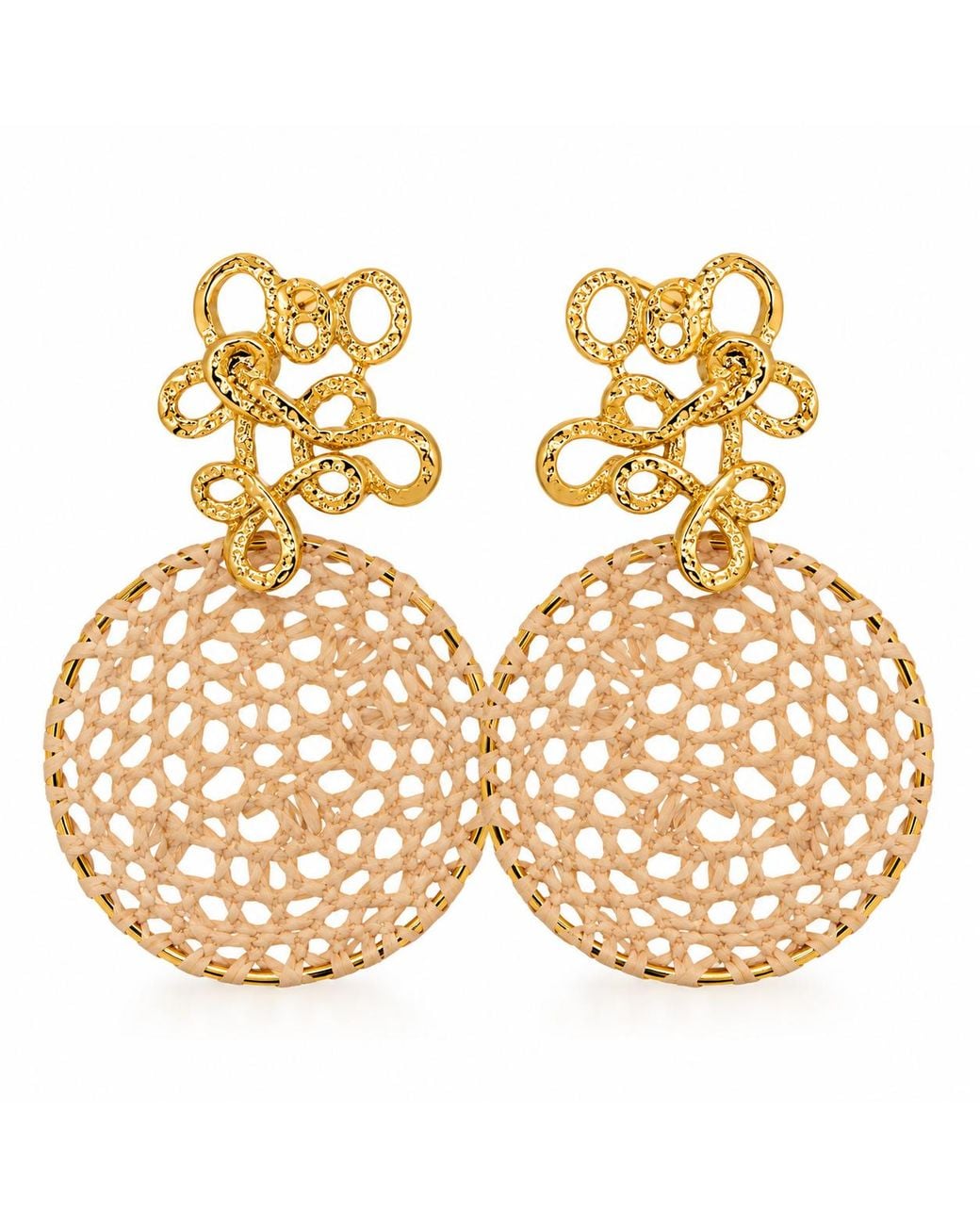 NART Metallic The Buriti Lace Earrings