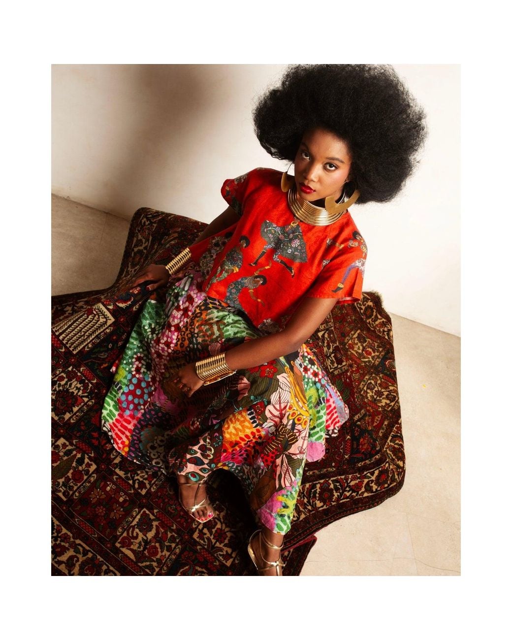 A.nty Story Multicolor A-Line Flare Skirt With Pockets