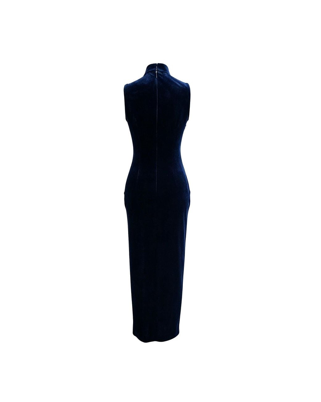 QIPOLOGY Blue Velvet Qipao
