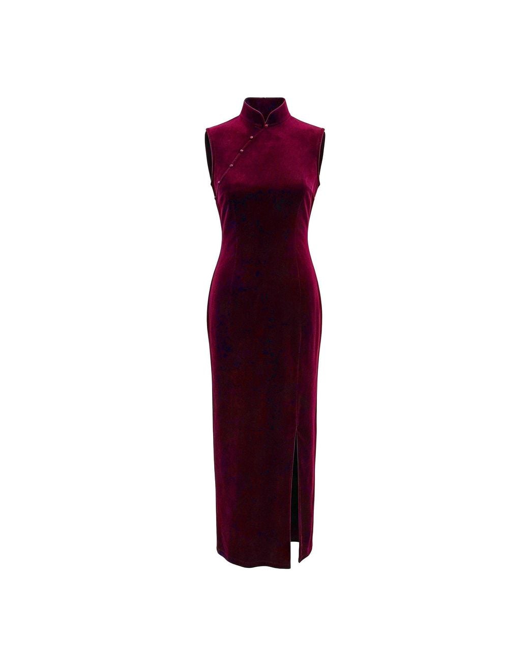 QIPOLOGY Red Velvet Qipao