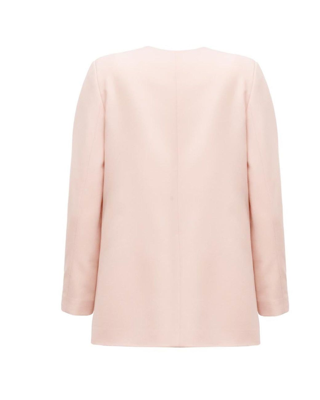 LAVIELACE Pink Single-Button Blush Peach Blazer