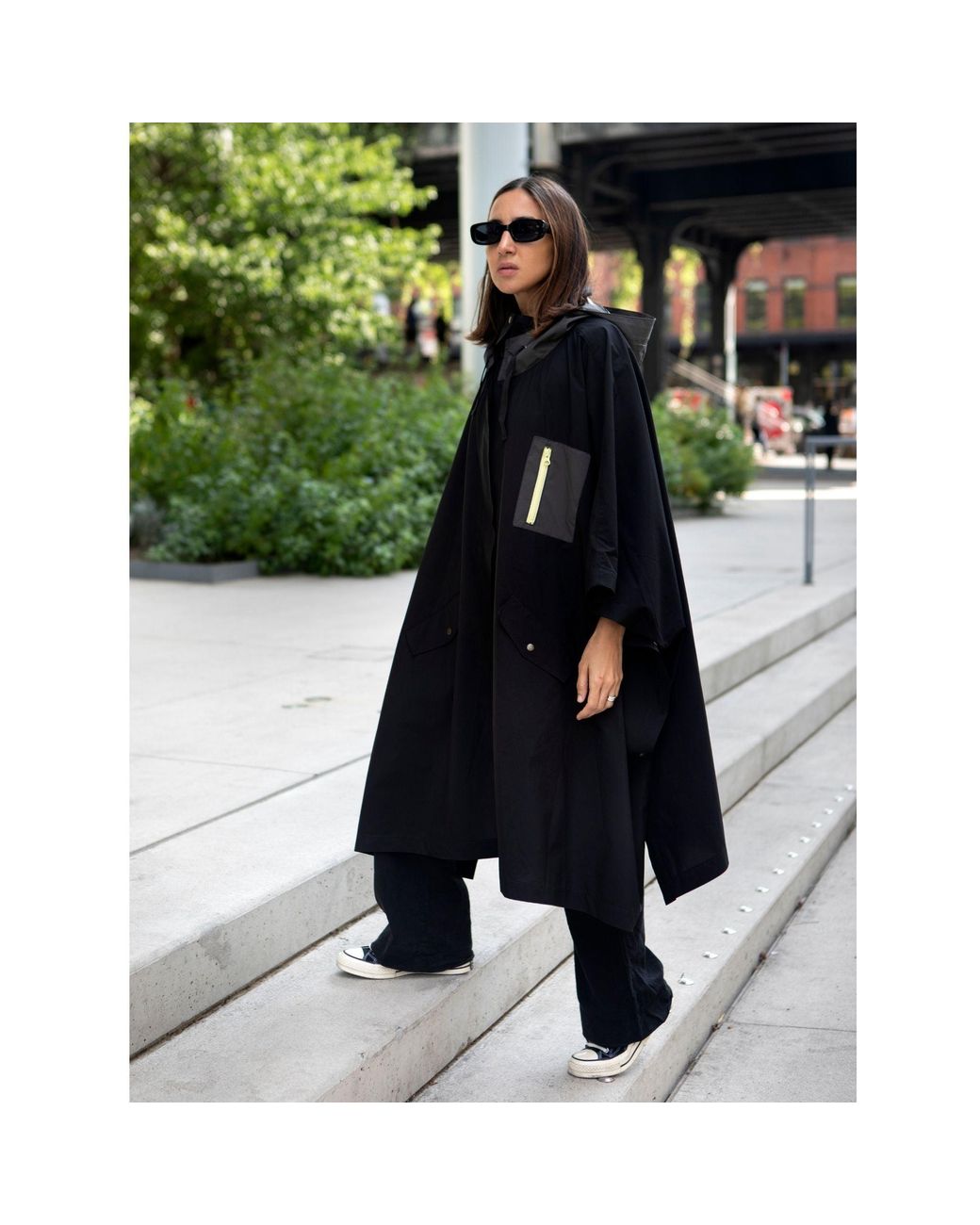 SECO RAINWEAR Black Parka Lupe
