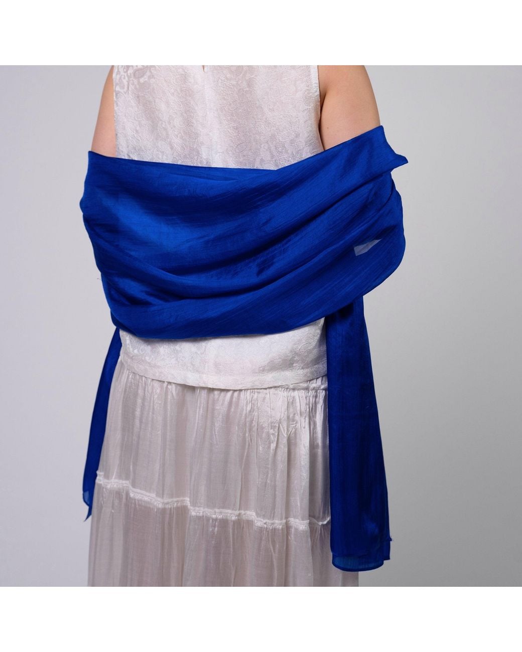 SILK & BEARS Blue Royal Scarf