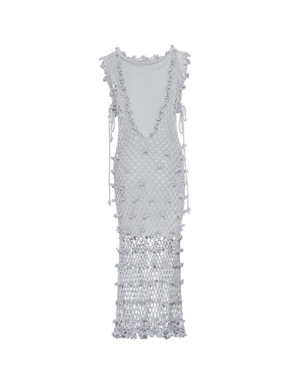Andreeva Gray Sofia Handmade Crochet Dress