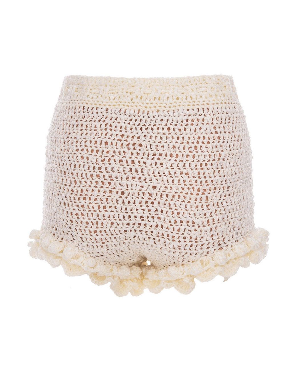 Andreeva Natural Chrysanthemum Handmade Crochet Shorts
