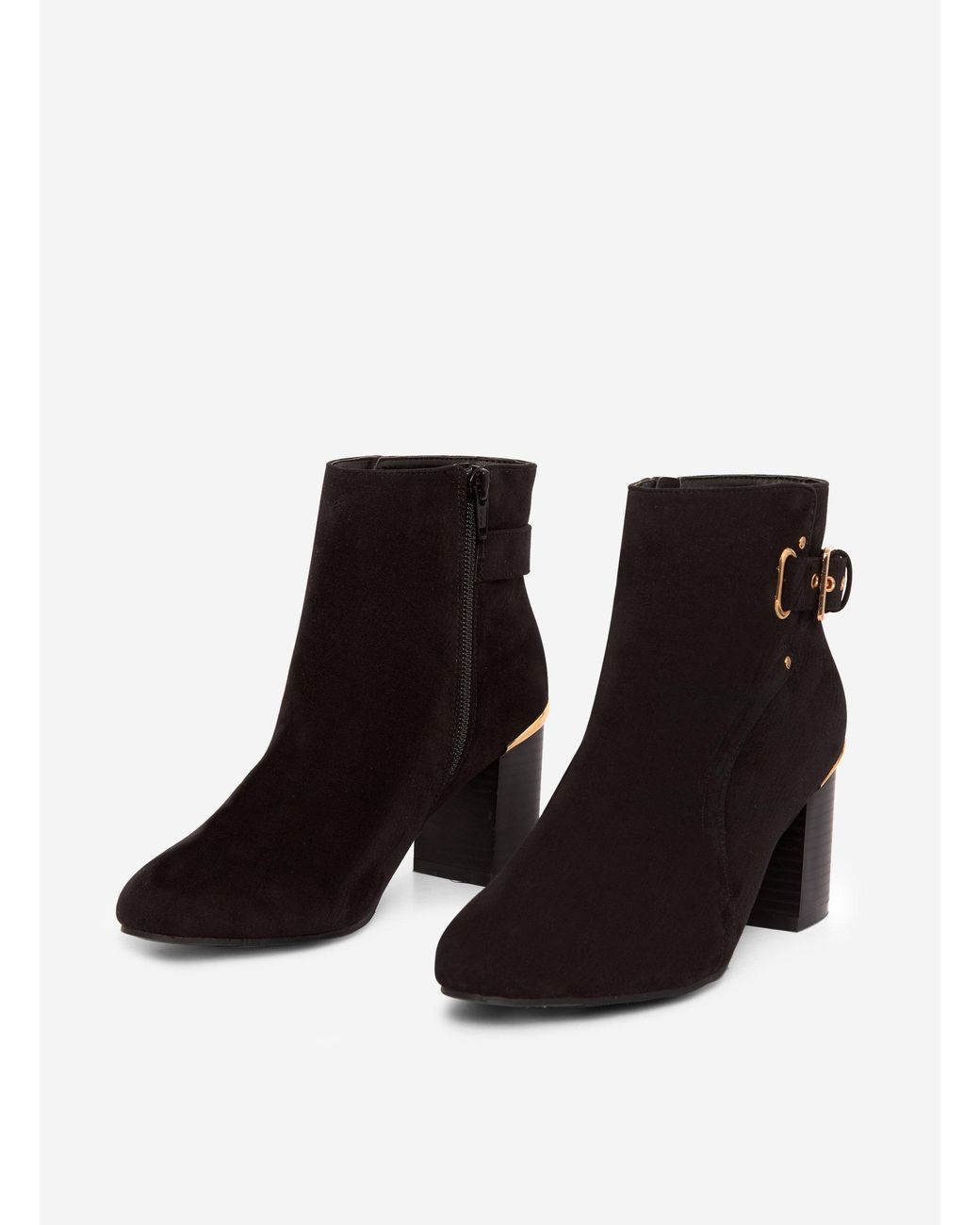 dorothy perkins black suede ankle boots 