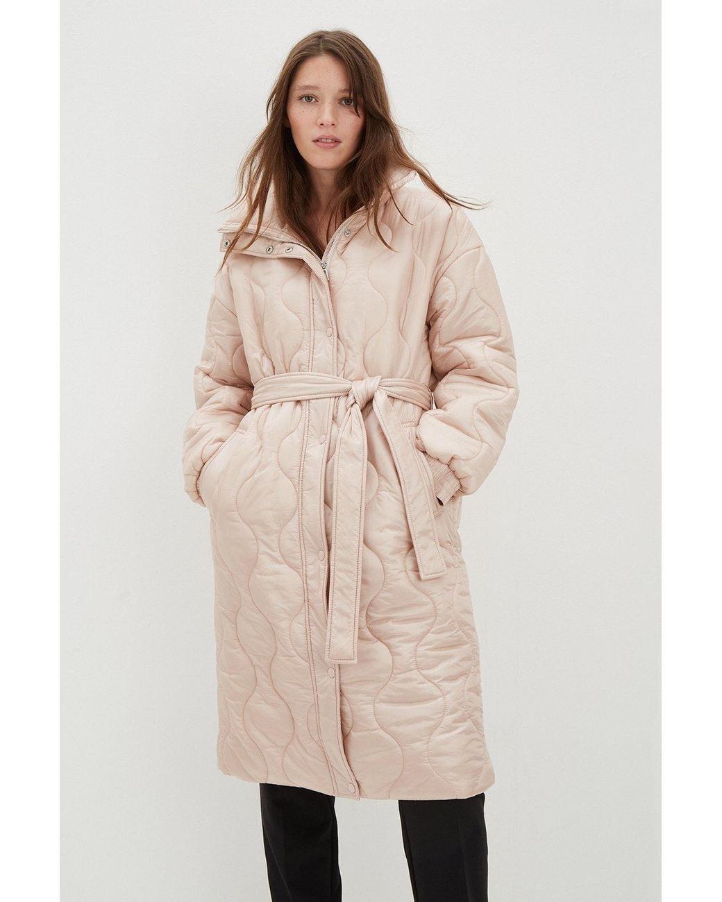 Pink fur 2024 coat dorothy perkins