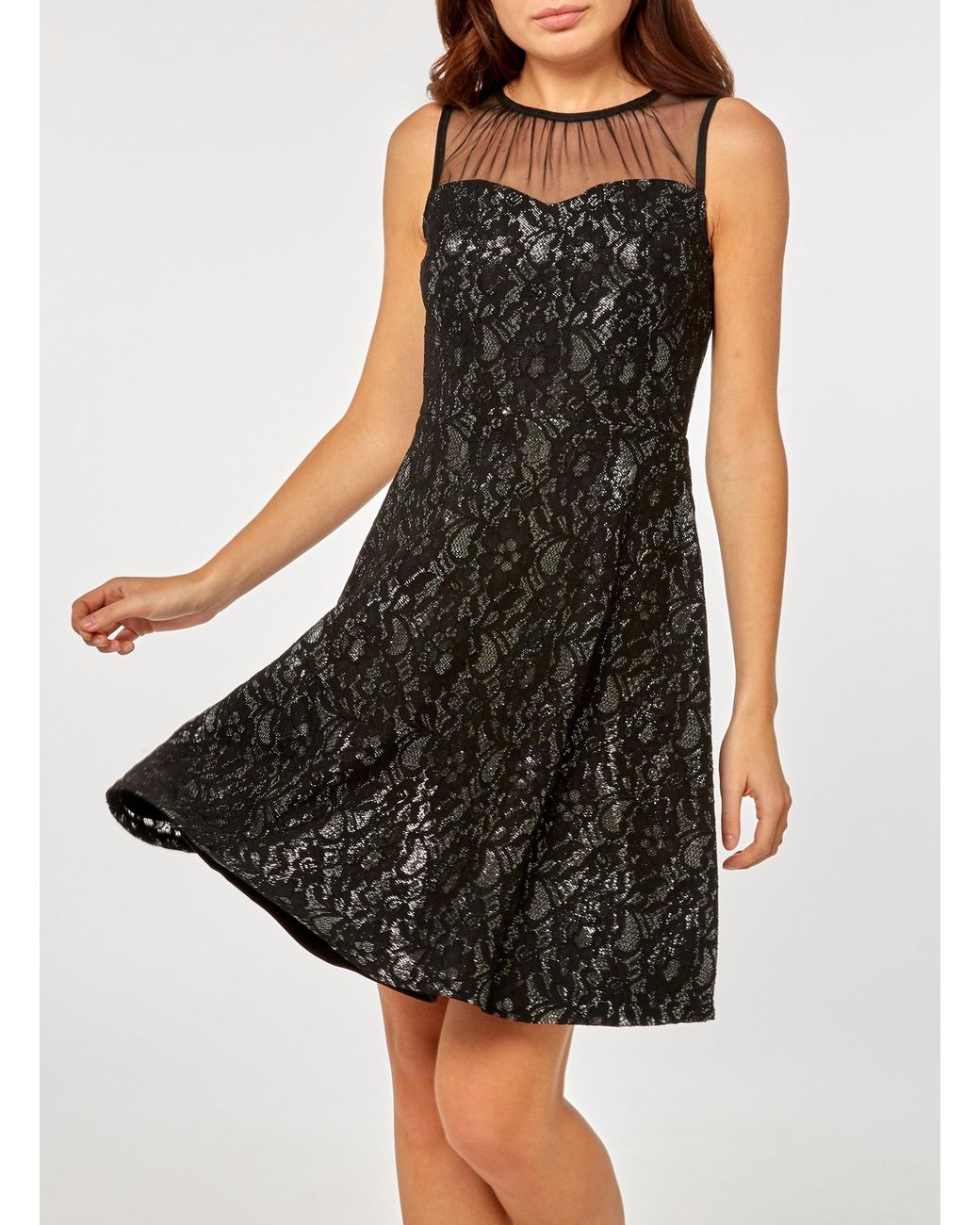dorothy perkins silver dress