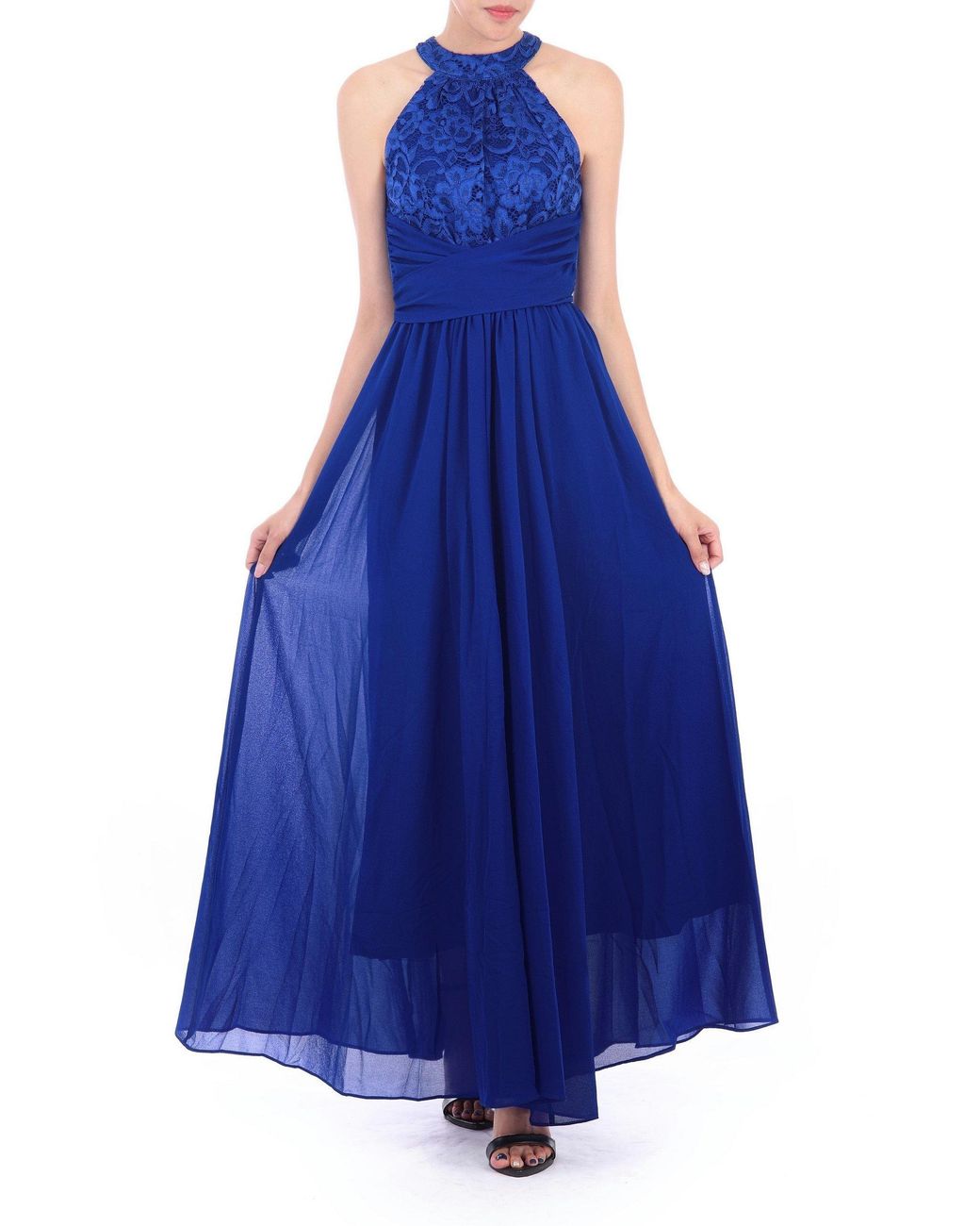 jolie moi royal blue dress