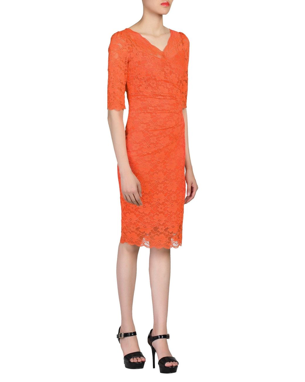 jolie moi scalloped lace dress