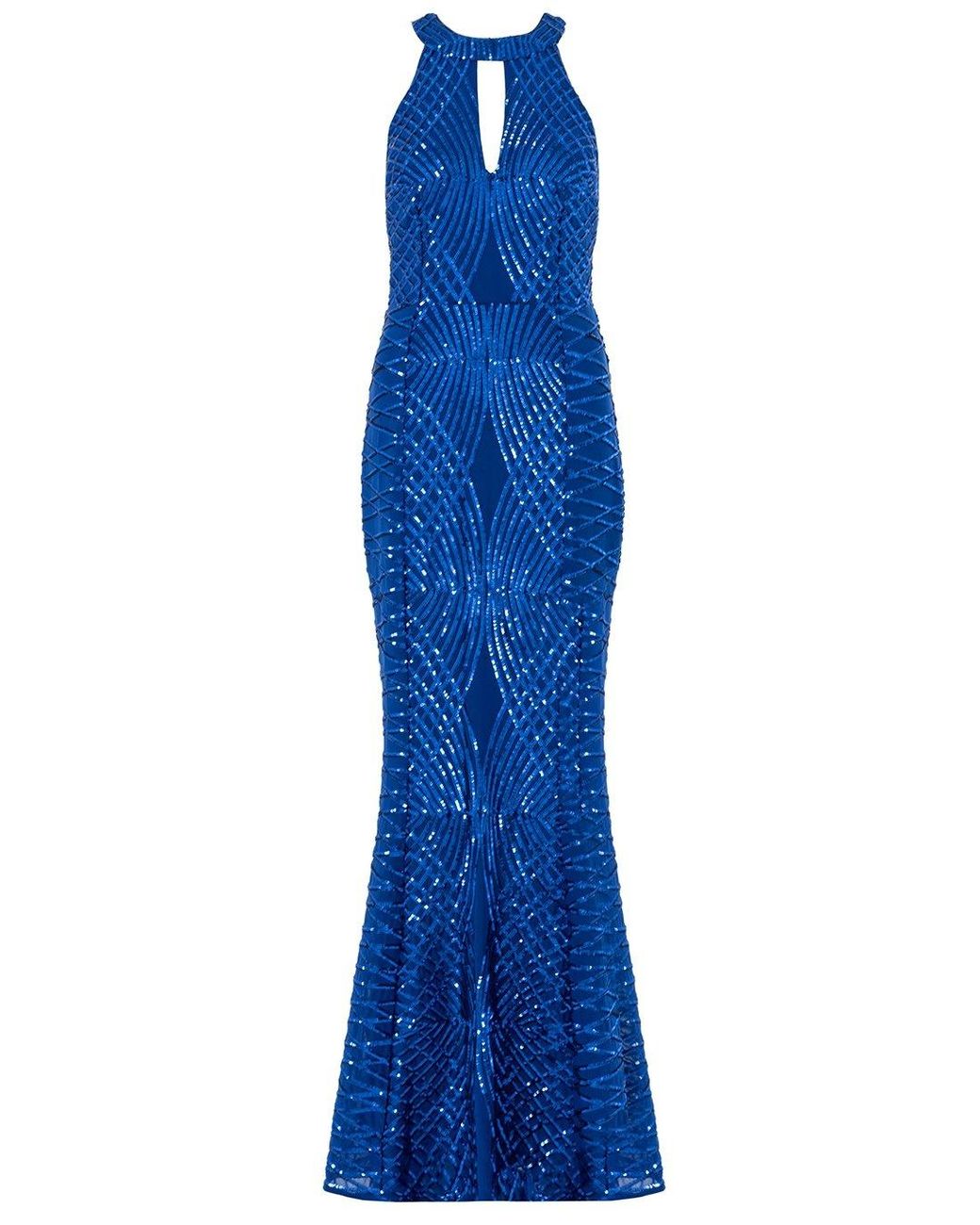 quiz royal blue maxi dress