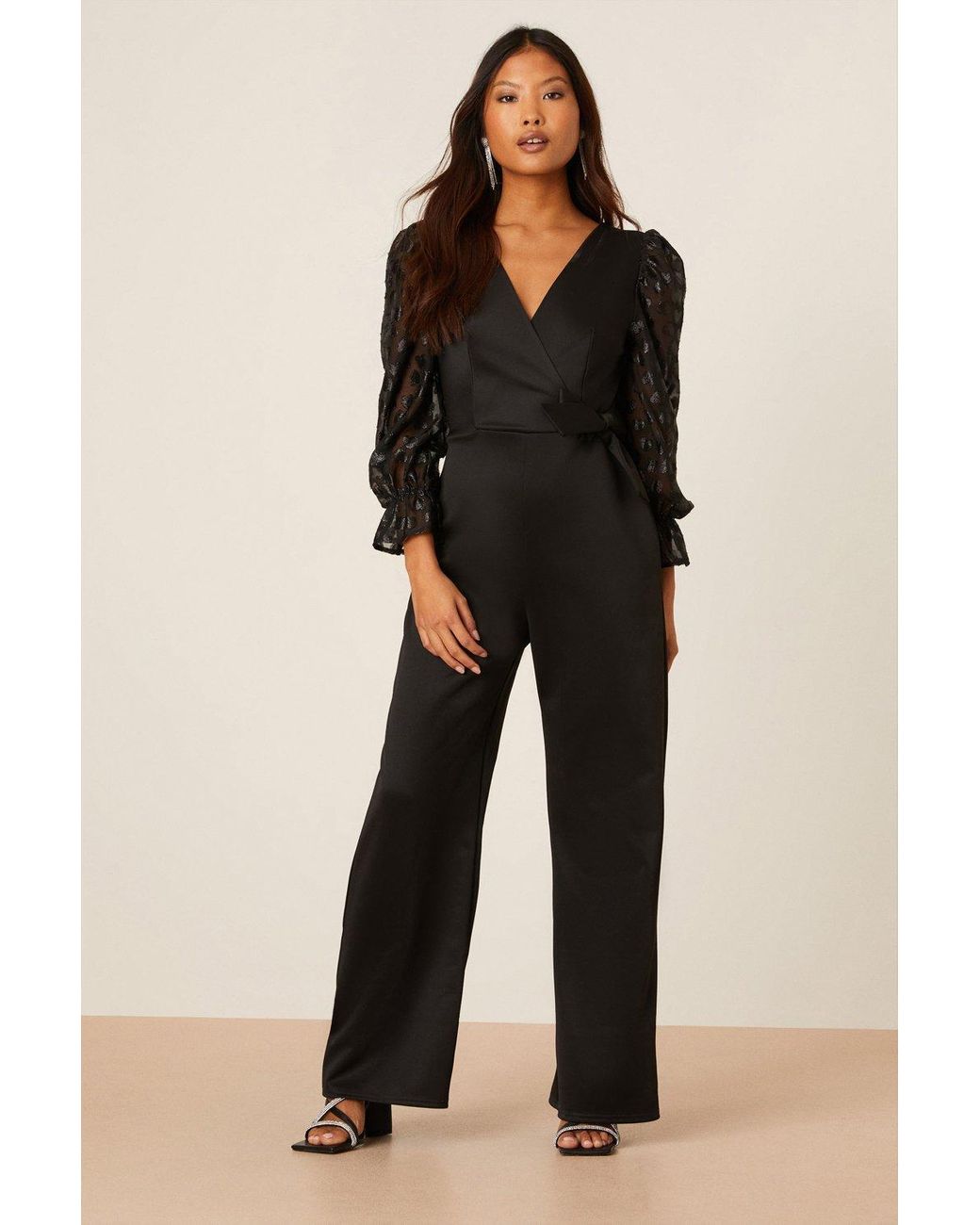 Dorothy Perkins **Tall Black Bardot Cropped Jumpsuit | Cropped jumpsuit,  Summer outfits women, Jumpsuit