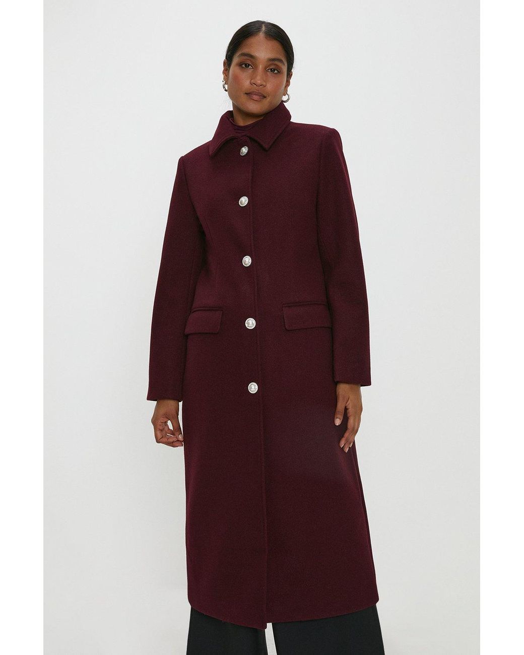 Cinched waist sale peacoat