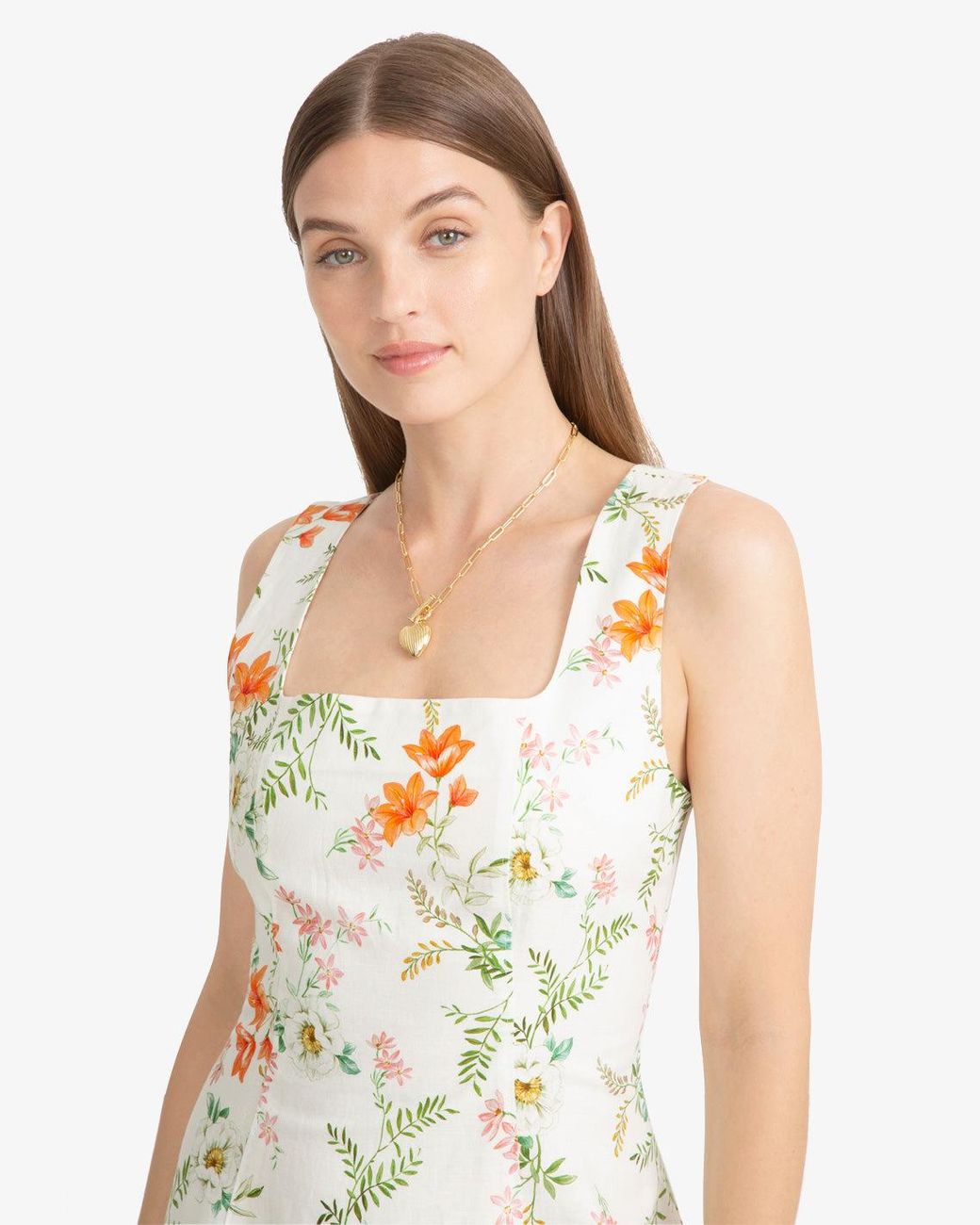 Draper James Cove Sleveless Mini Dress In Floral in Green | Lyst