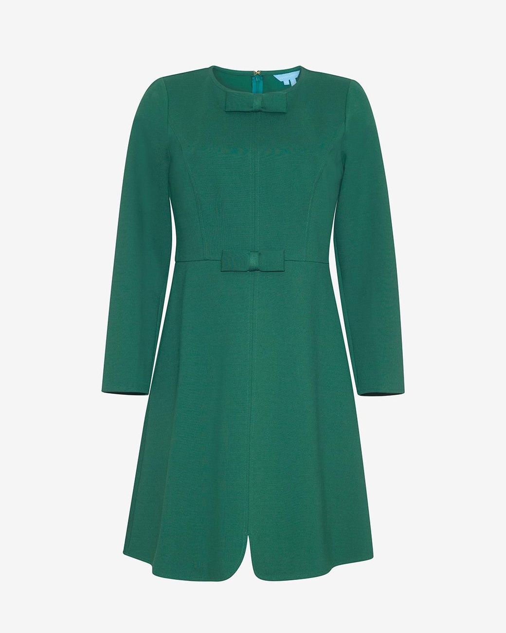 Draper James Long-sleeve Sadie Shift Dress In Evergreen | Lyst
