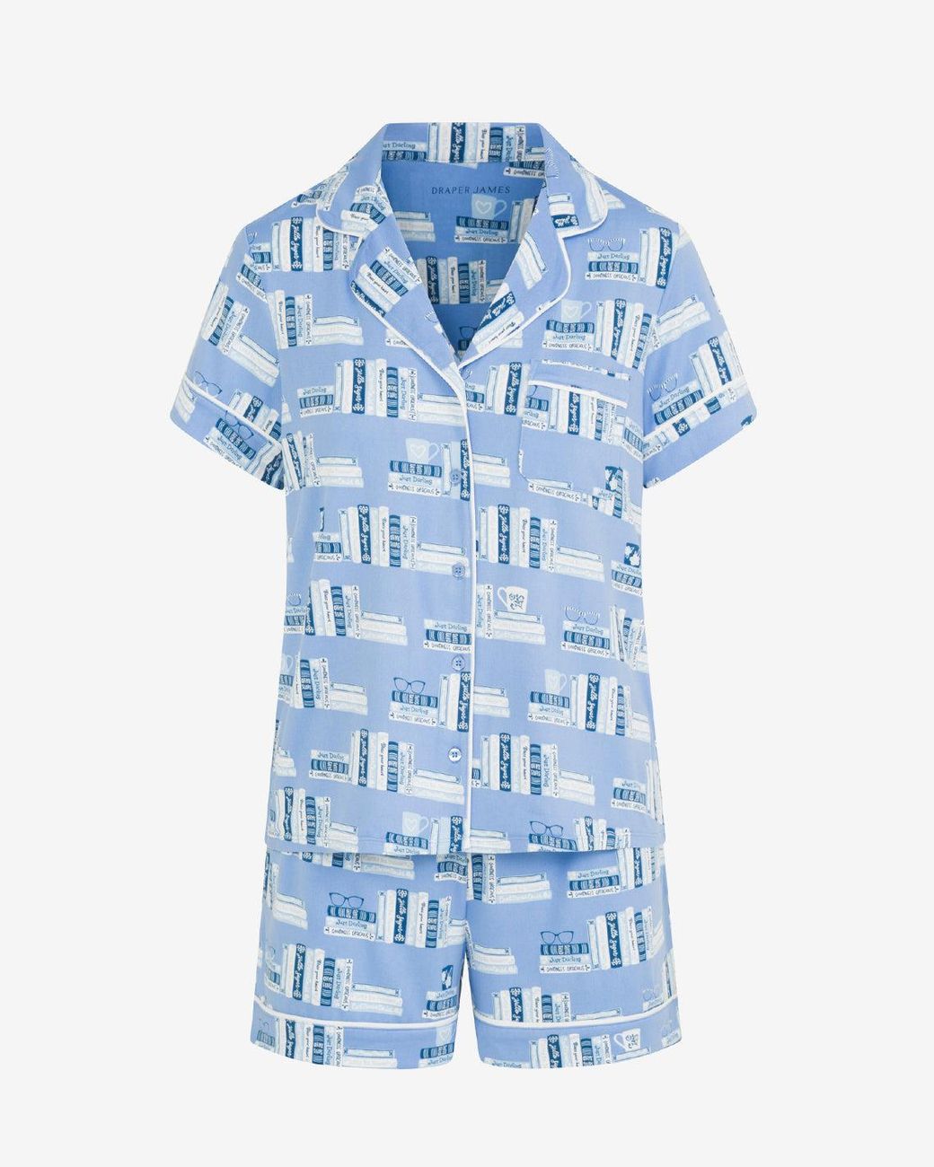 Draper James Blue Sara Pajama Set In Bookstack