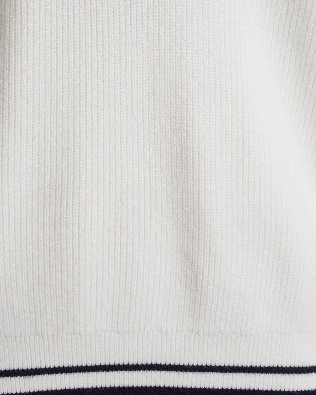 Draper James White Quarterzip Sweater