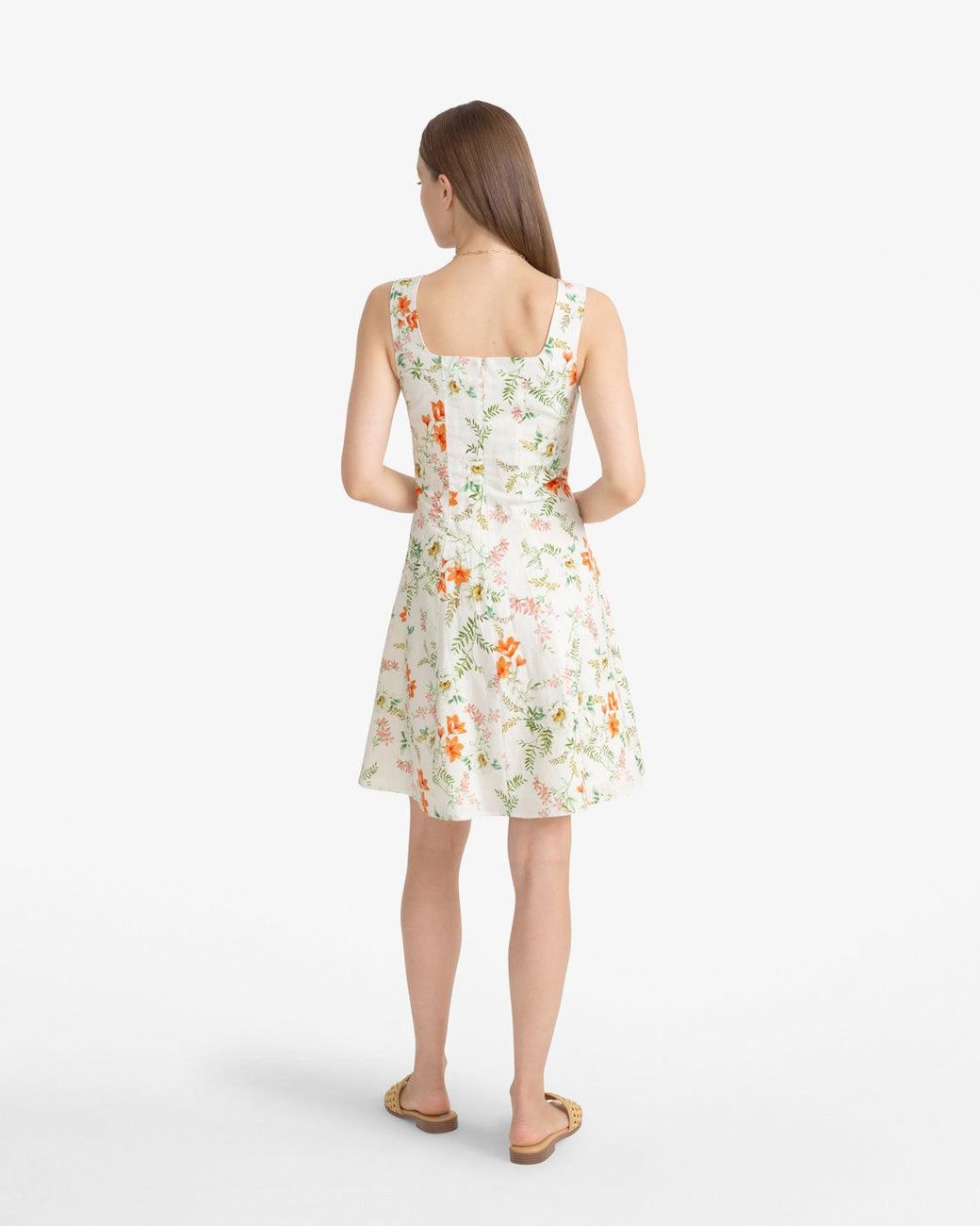 Draper James Cove Sleveless Mini Dress In Floral in Green | Lyst