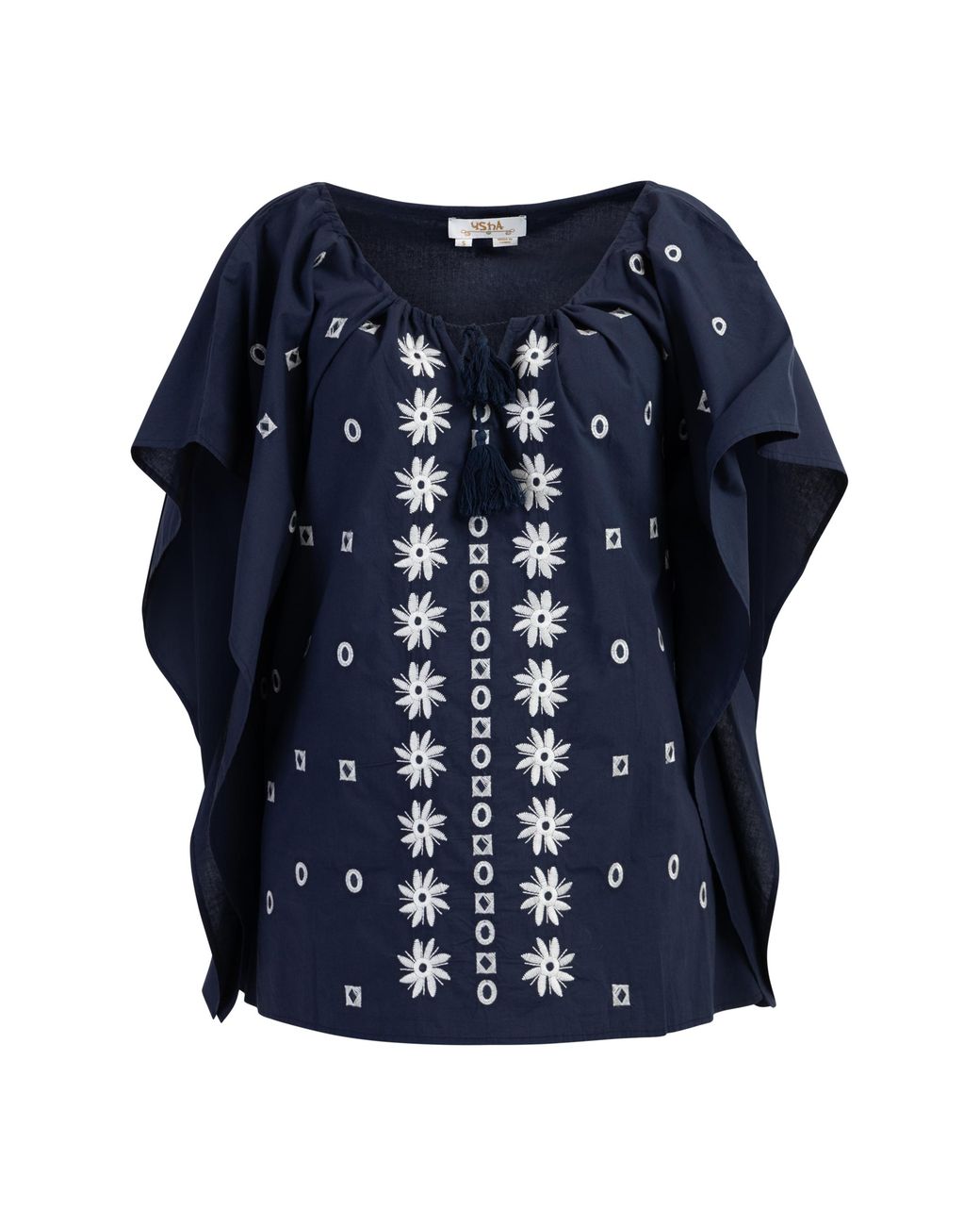 Usha Poncho Marine in het Blue