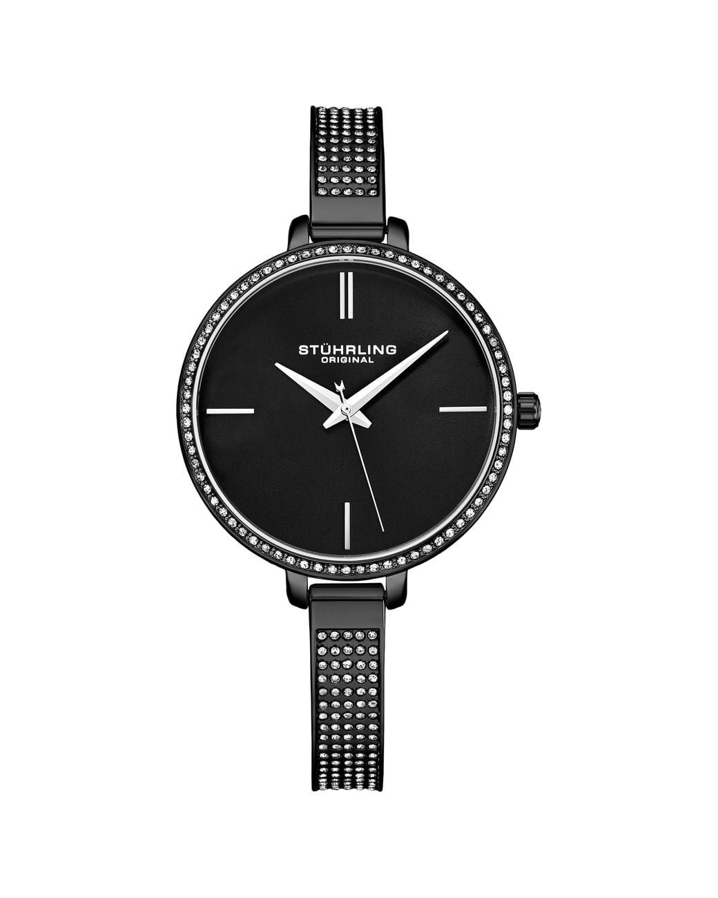 Stuhrling Black Pentai Quartz 36Mm